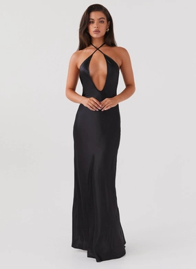 Smooth Curve Noir Symphony Maxi Dress - Black