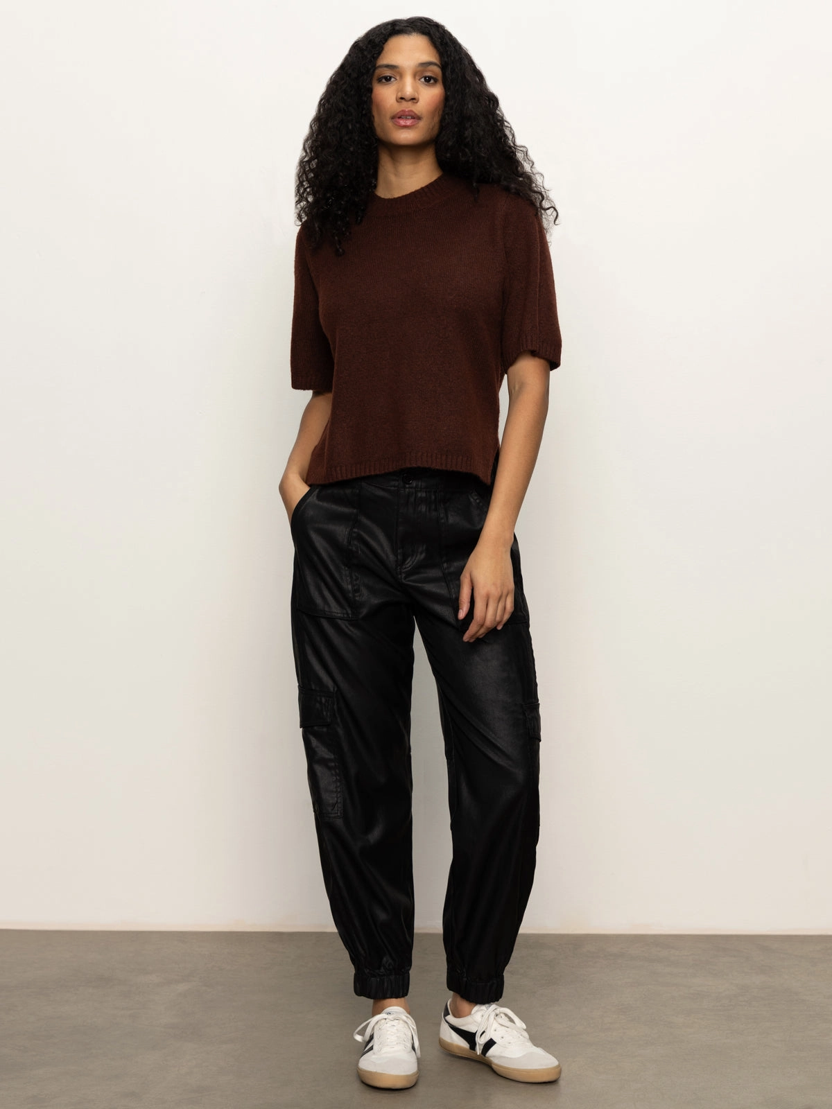 Stretch Comfort Versatile Layering Cut Perfect Sweater Tee Chicory