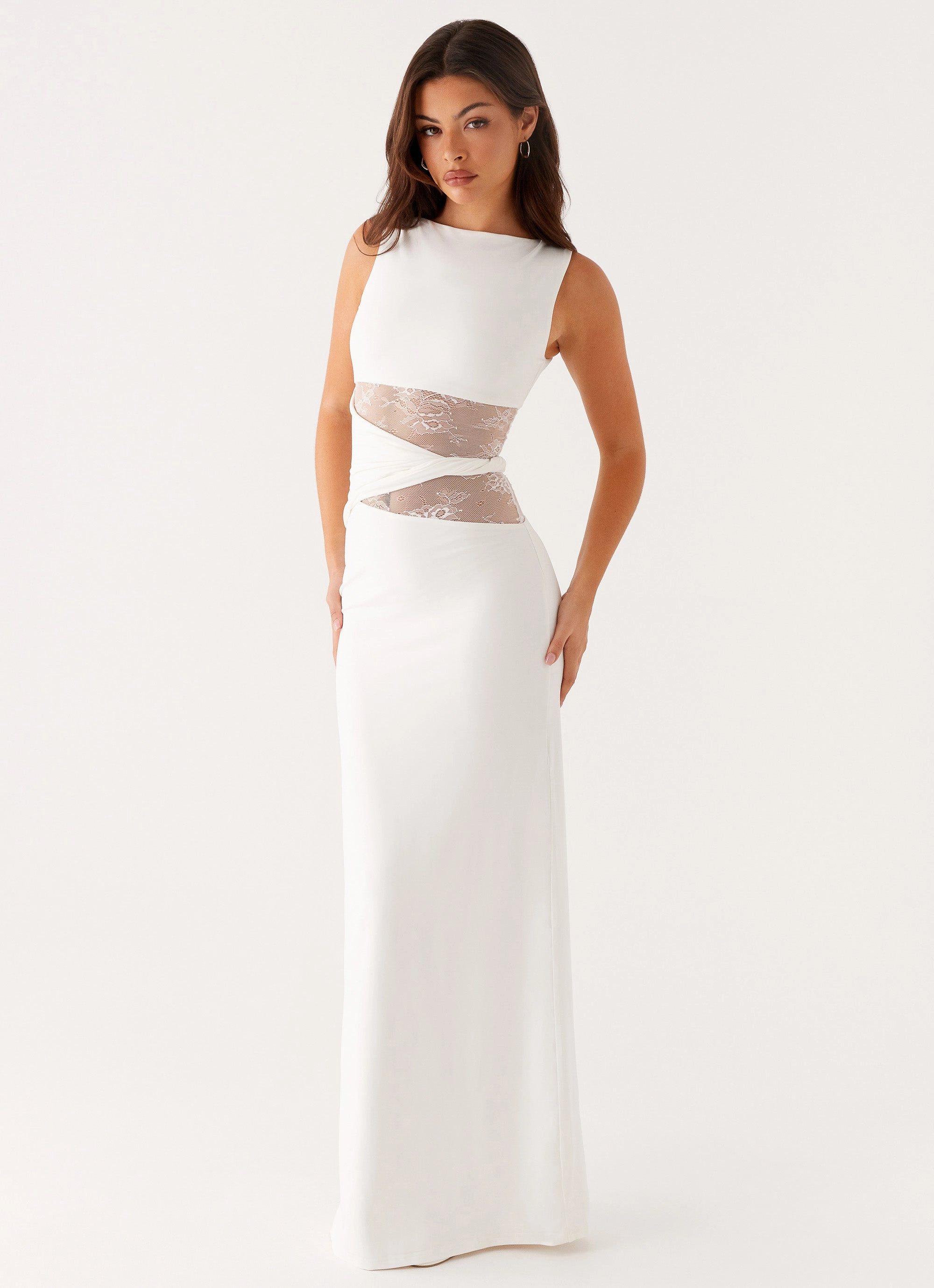 Karma Maxi Dress - White Light Cloud