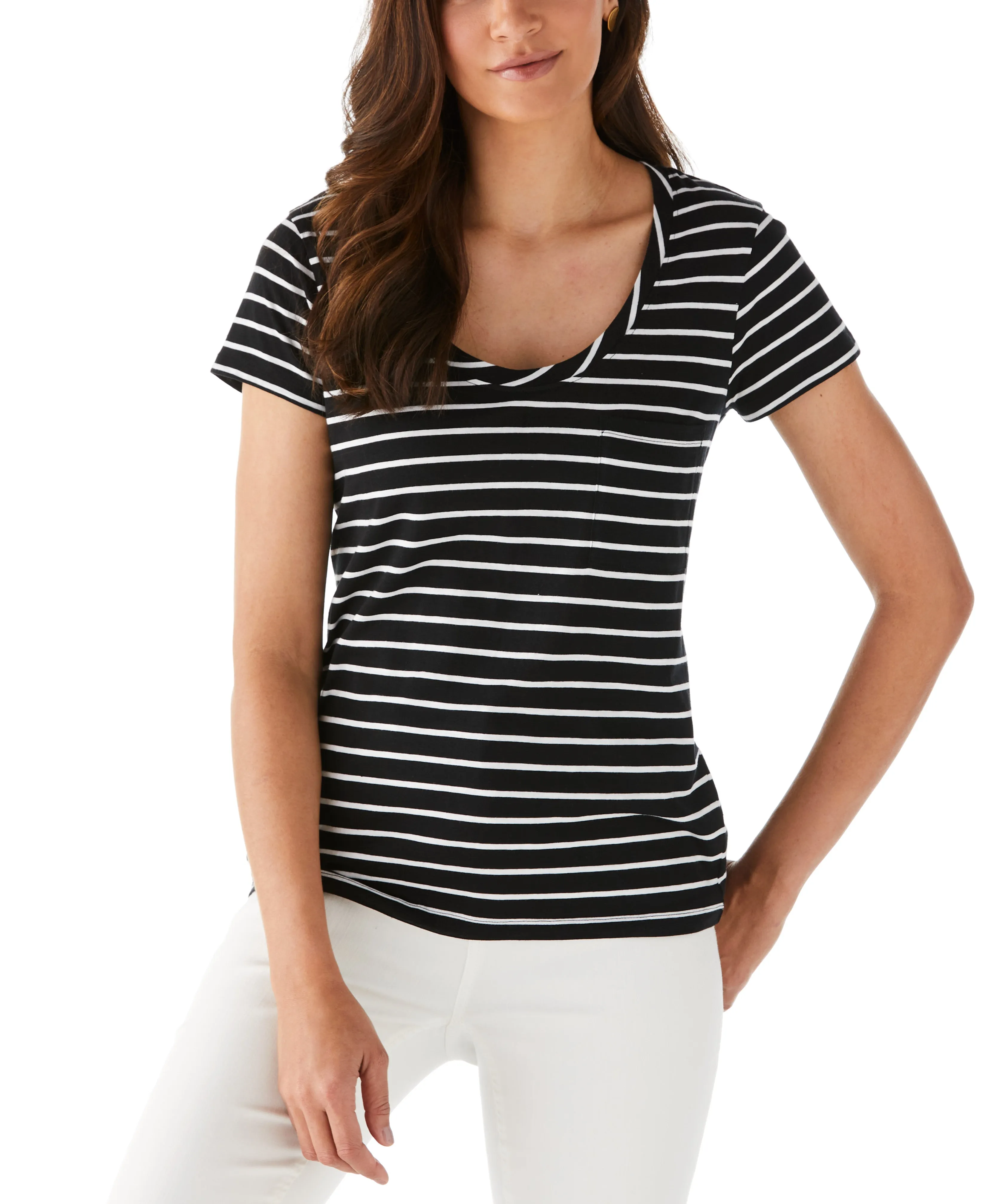 Stripe Slub Tee Low Impact Manufacturing