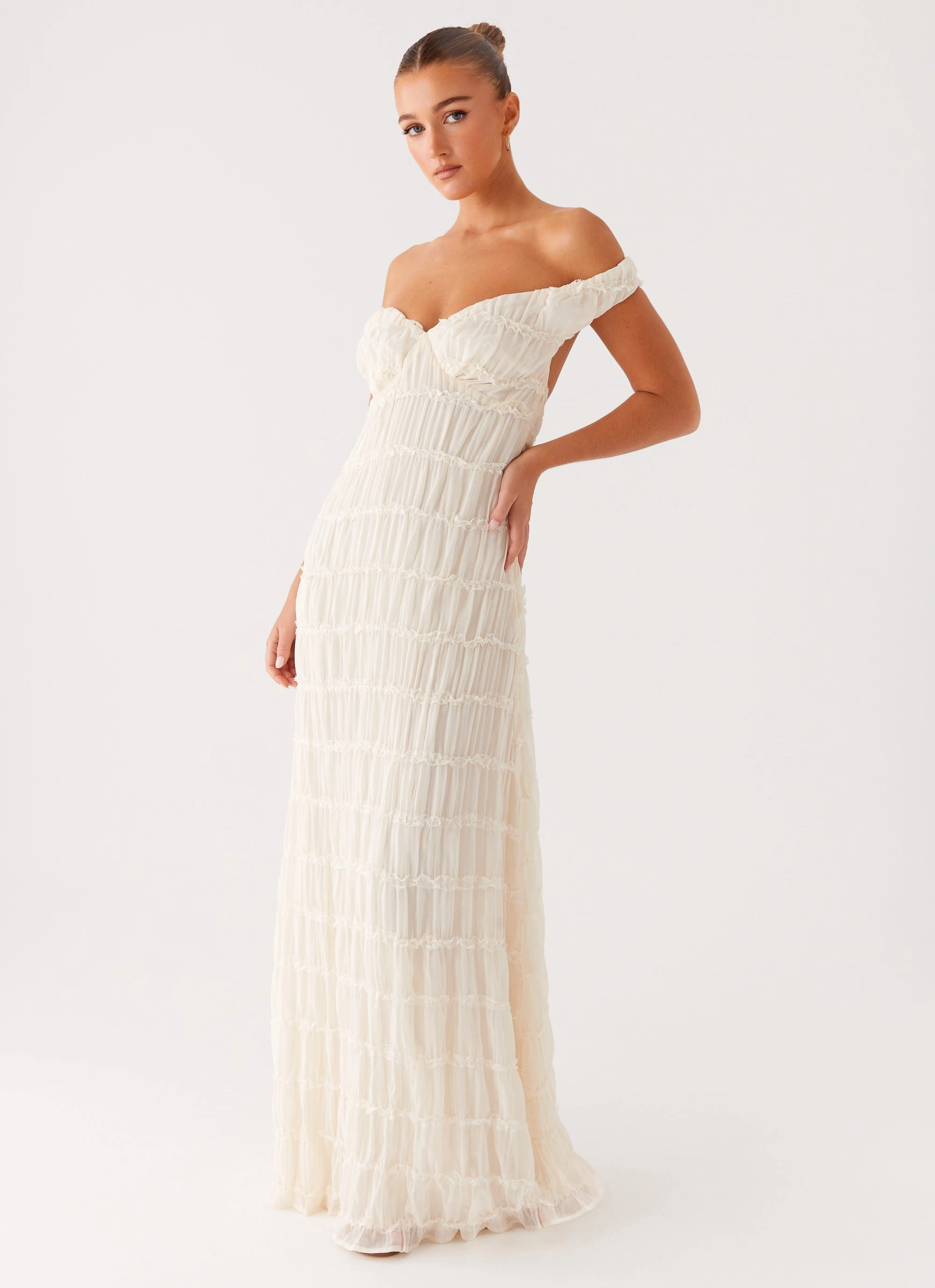 Abrasion-resistant Embrace Maxi Dress - Ivory