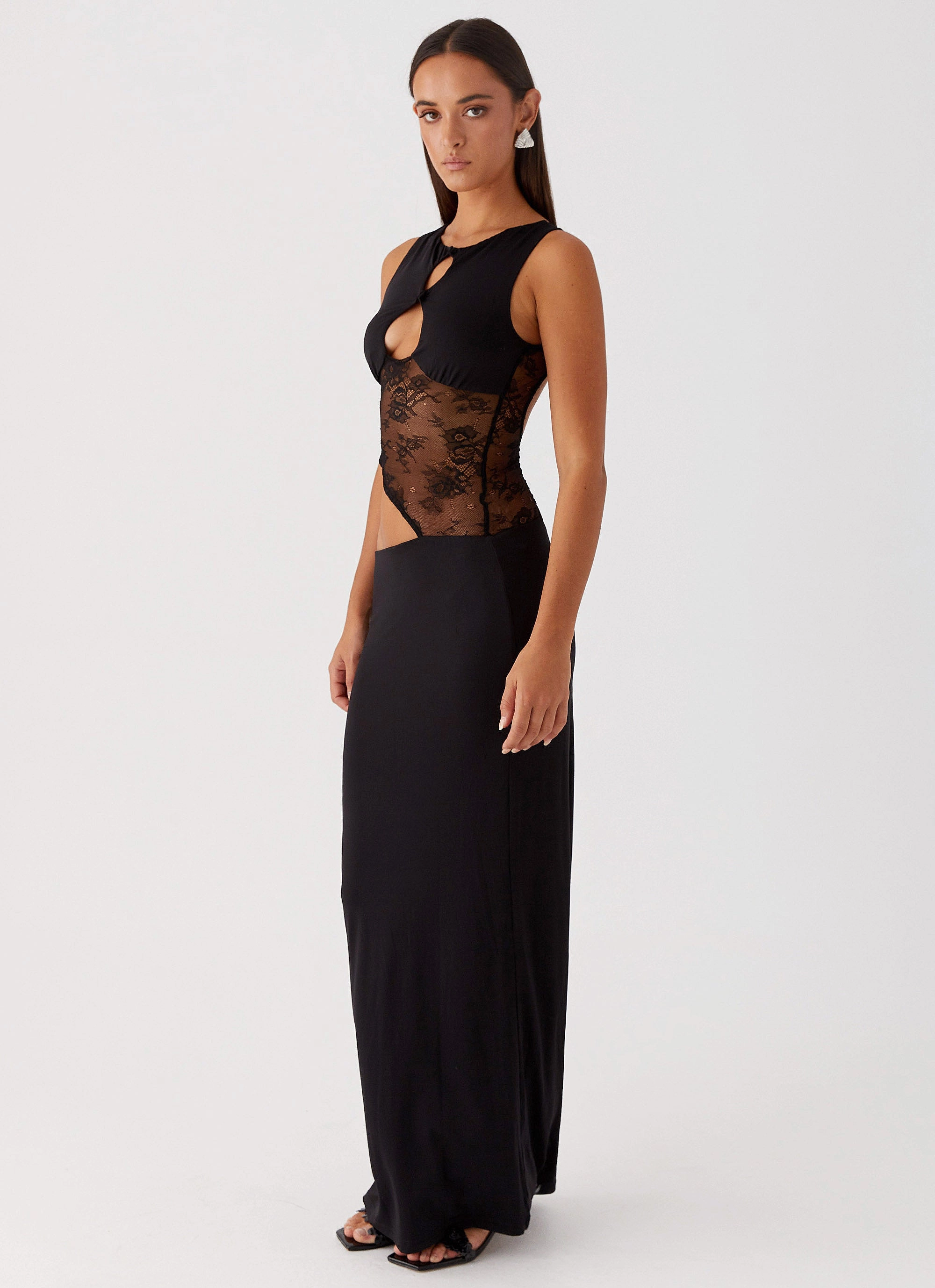 Fitted Look Prophecy Maxi Dress - Black