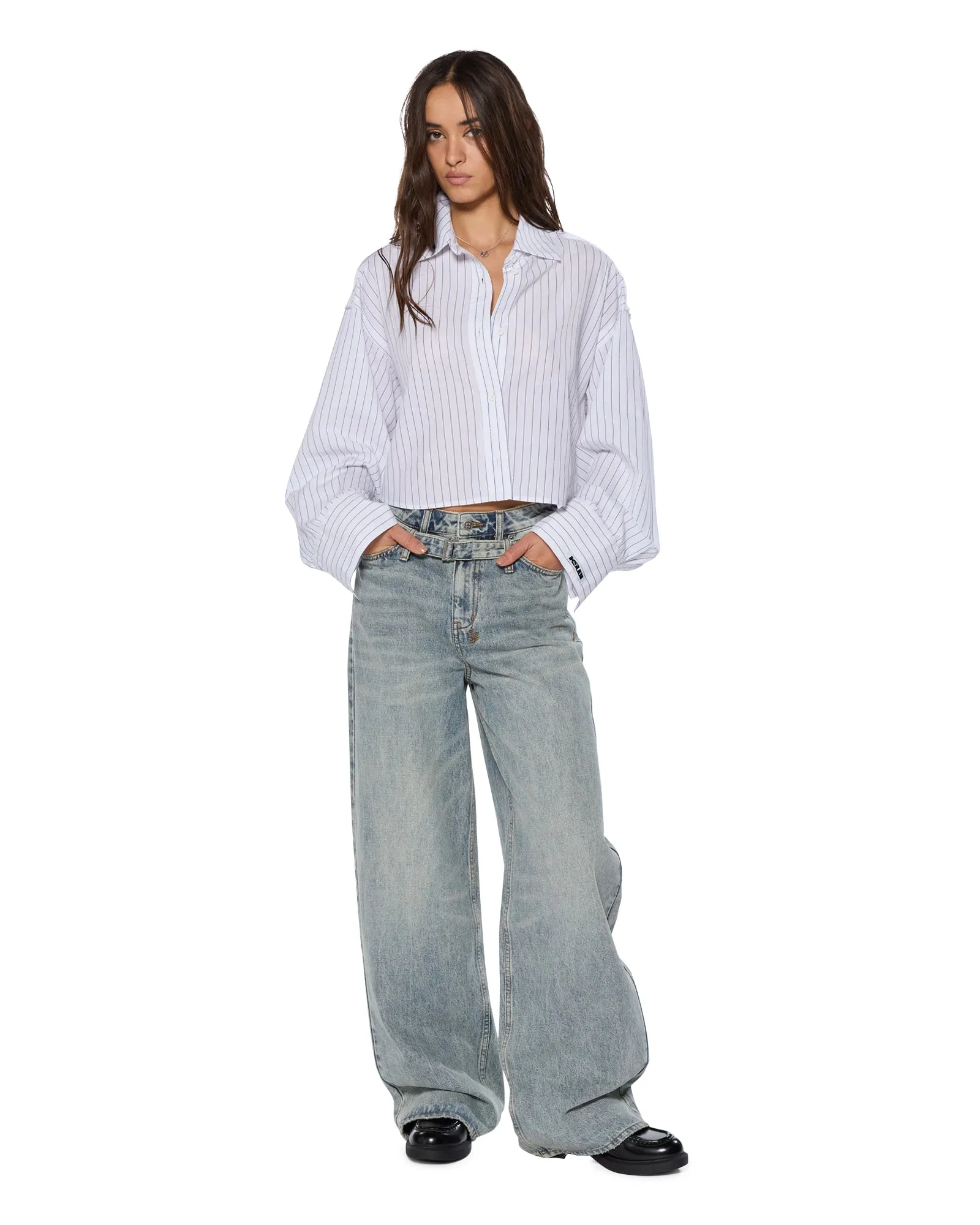 Plain style BAGGY JEAN ECHOES