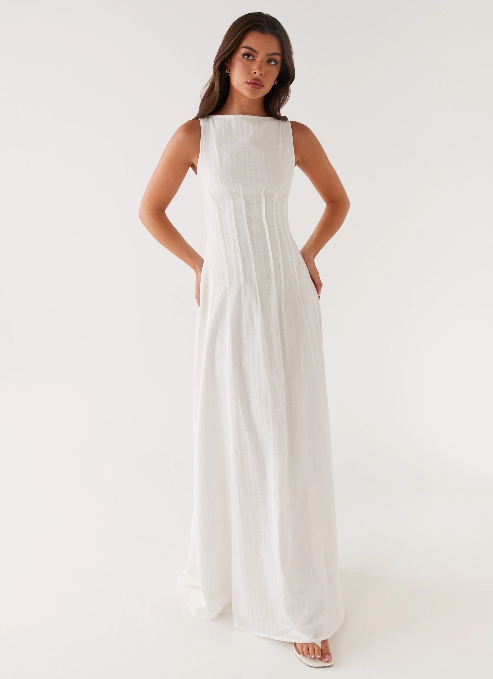 Maloney Maxi Dress - White Chill Ready Chic and Simple