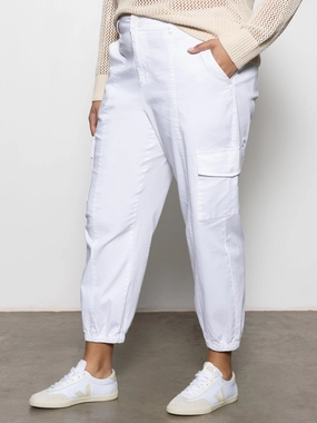 Rebel Standard Rise Pant Brilliant White Extended Sizing Flattering Drape