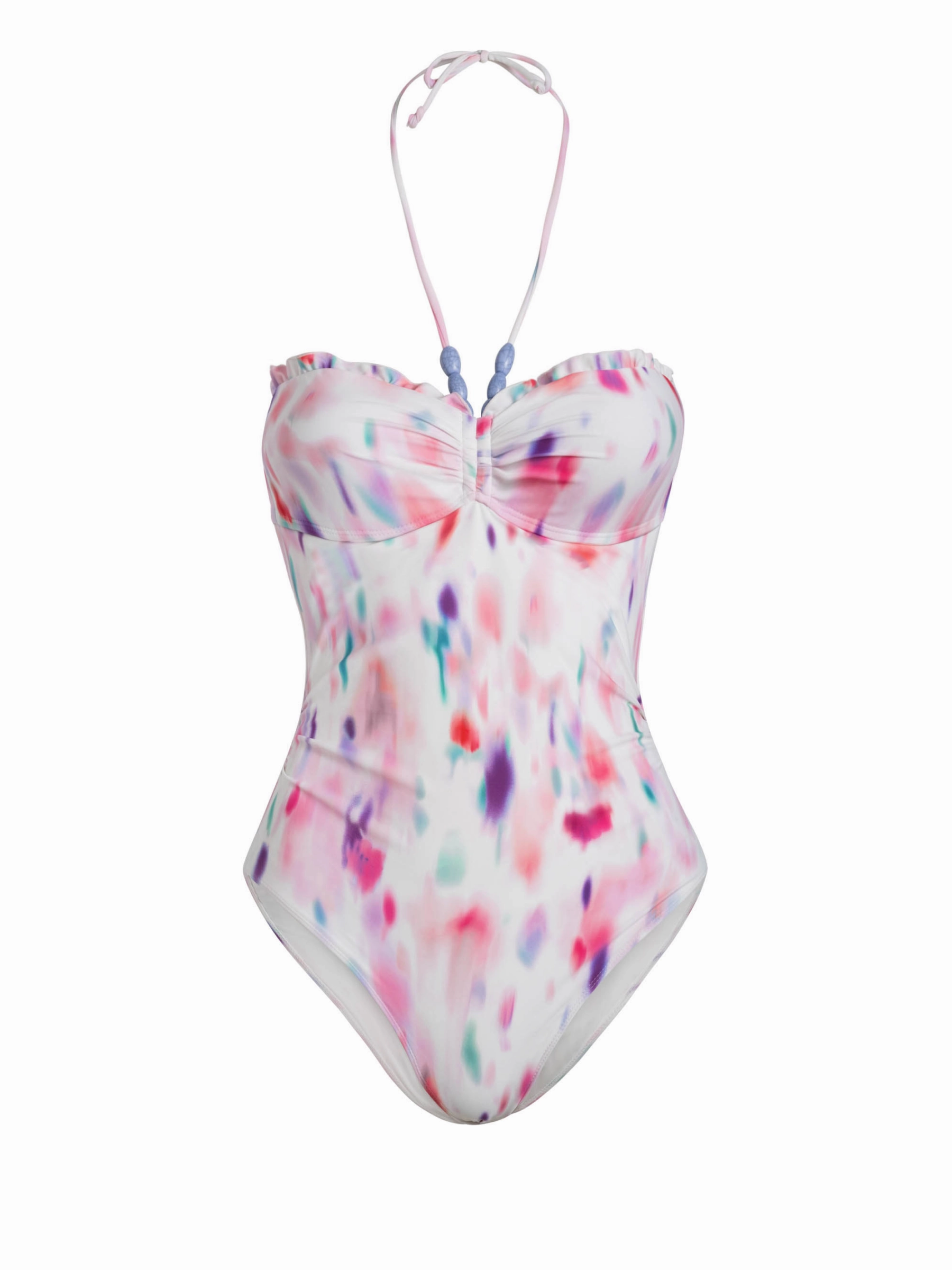 Flexible Boning Talia One Piece In Hazy Ikat Ivory