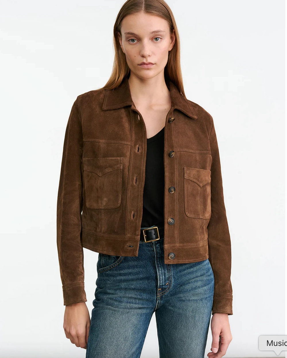 Casual Comfort discounted Susannah Suede Jacket in Hazelnut