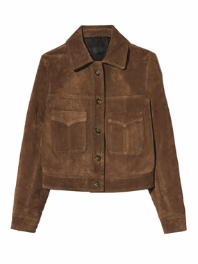 Nightwear Susannah Suede Jacket in Hazelnut