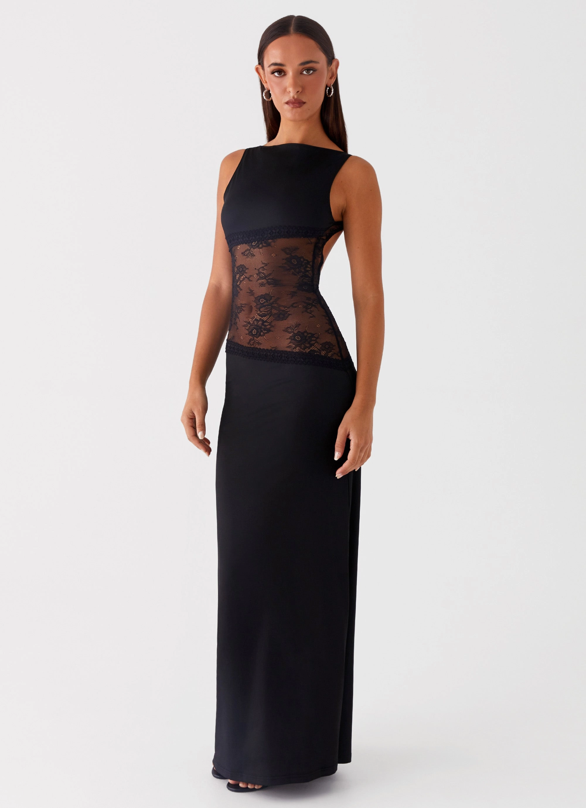 Versatile Design Simple Form Lucinda Maxi Dress - Black