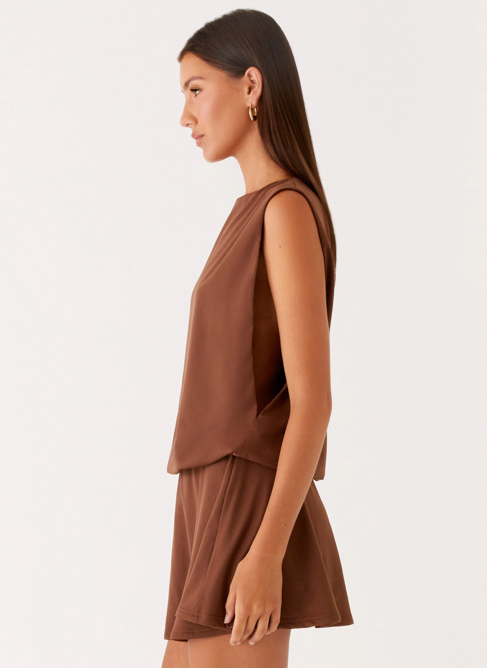 Ala Mini Dress - Chocolate Timeless Shape