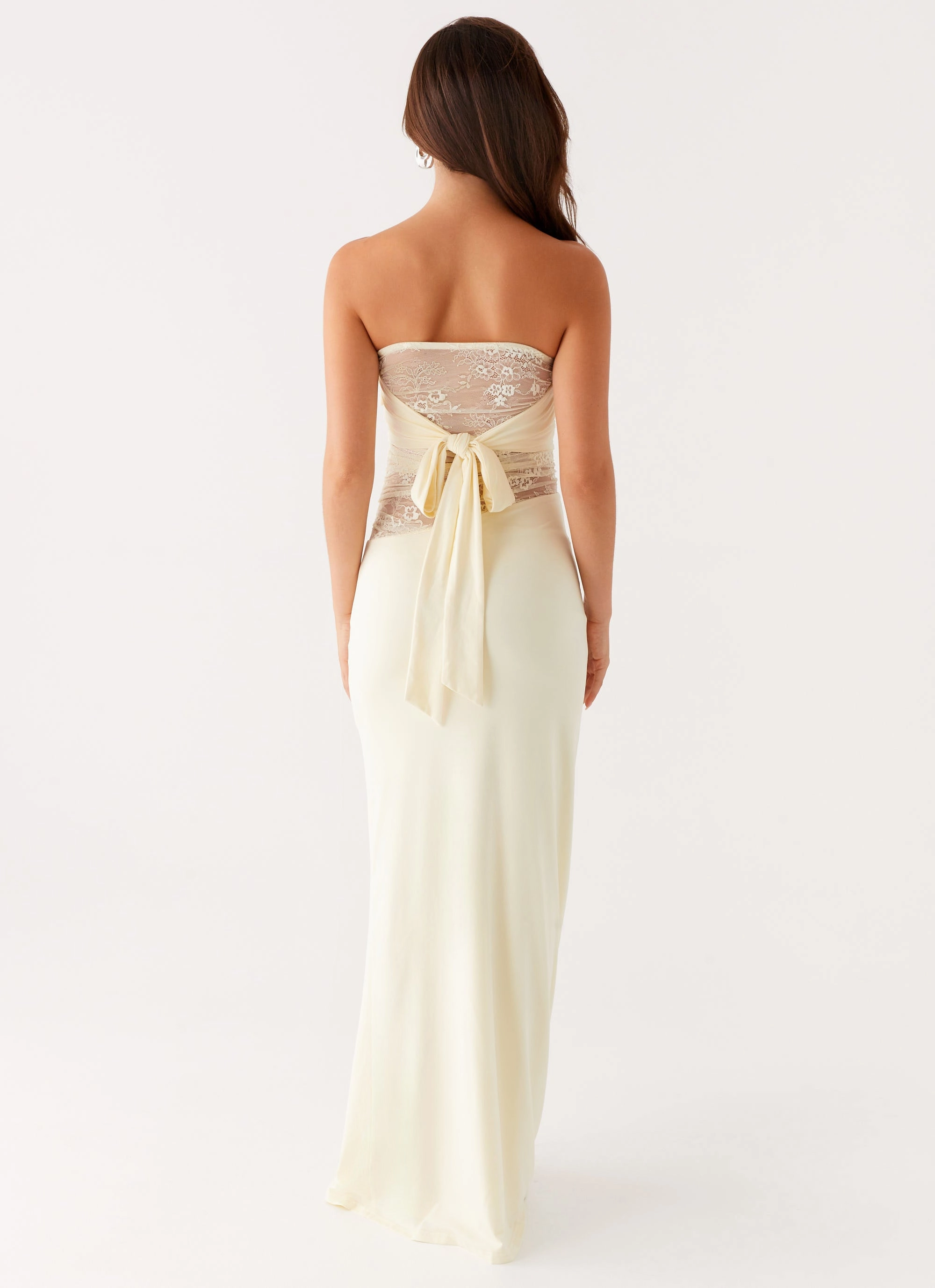 Sweet Energy Strapless Maxi Dress - Yellow Smart touch One Piece Look