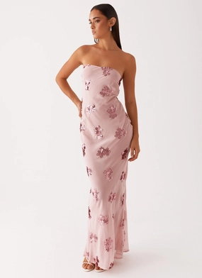 Sweet Escape Sequin Maxi Dress - Baby Pink Weekend Ready Noble Glow