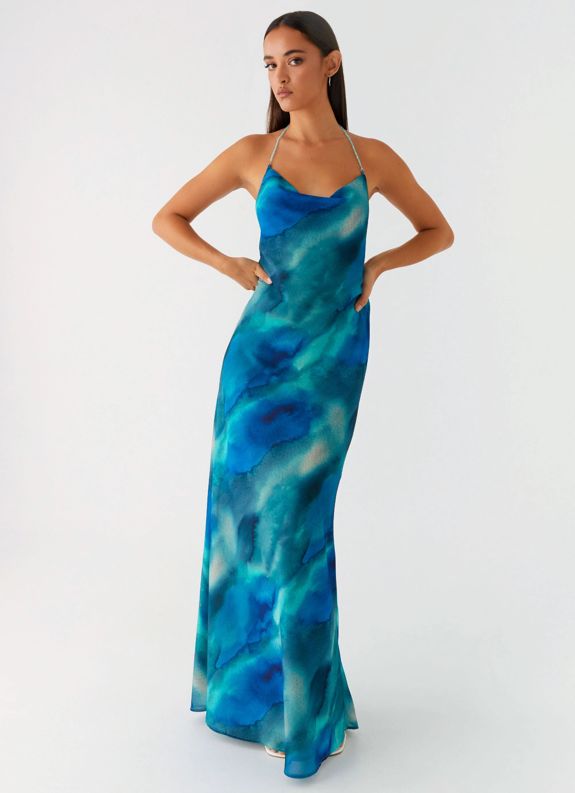 Chill Piece Journey Maxi Dress - Blue Tie Dye