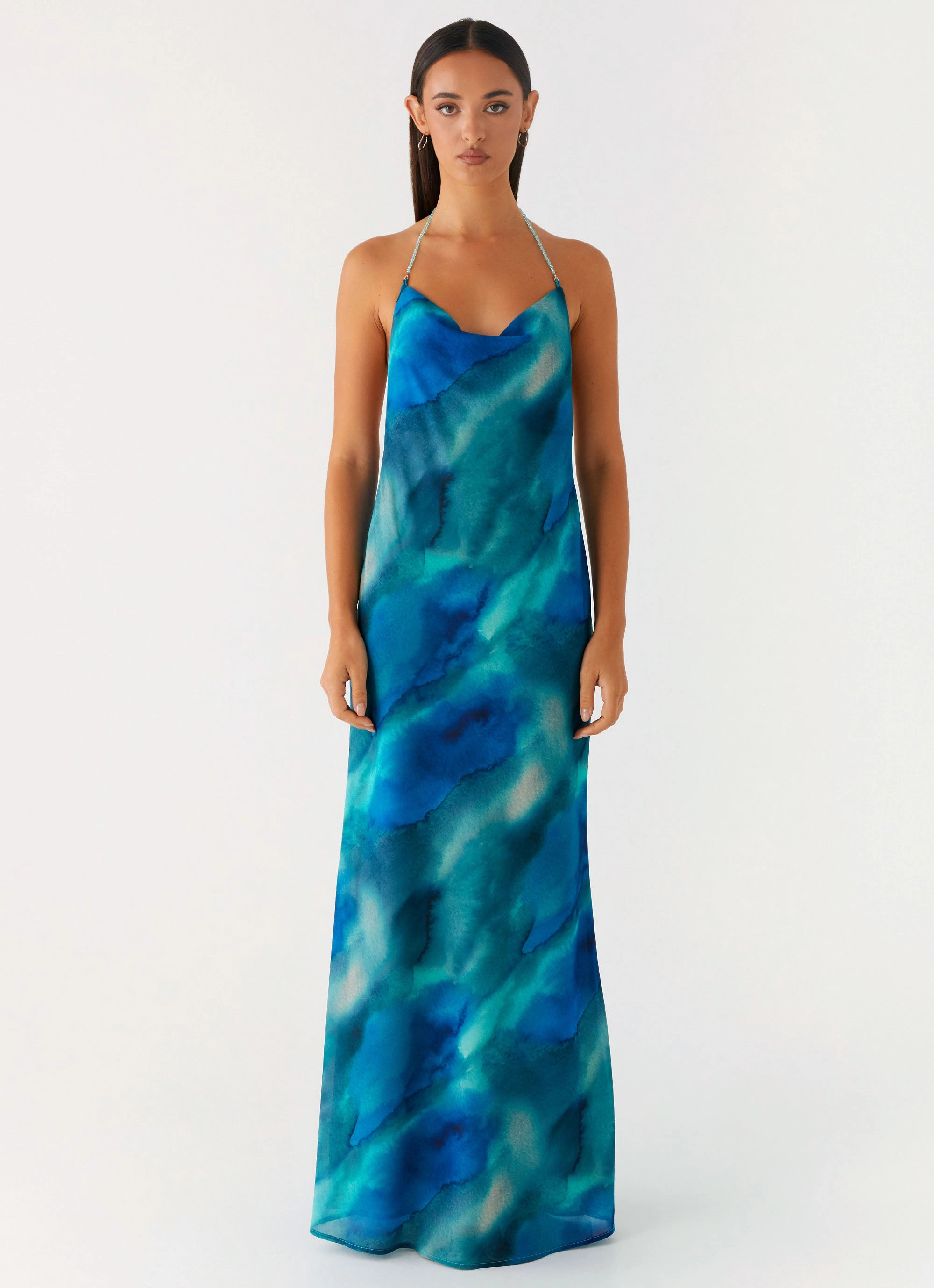 Journey Maxi Dress - Blue Tie Dye Comfy Yet Stylish Trendy And Comfortable