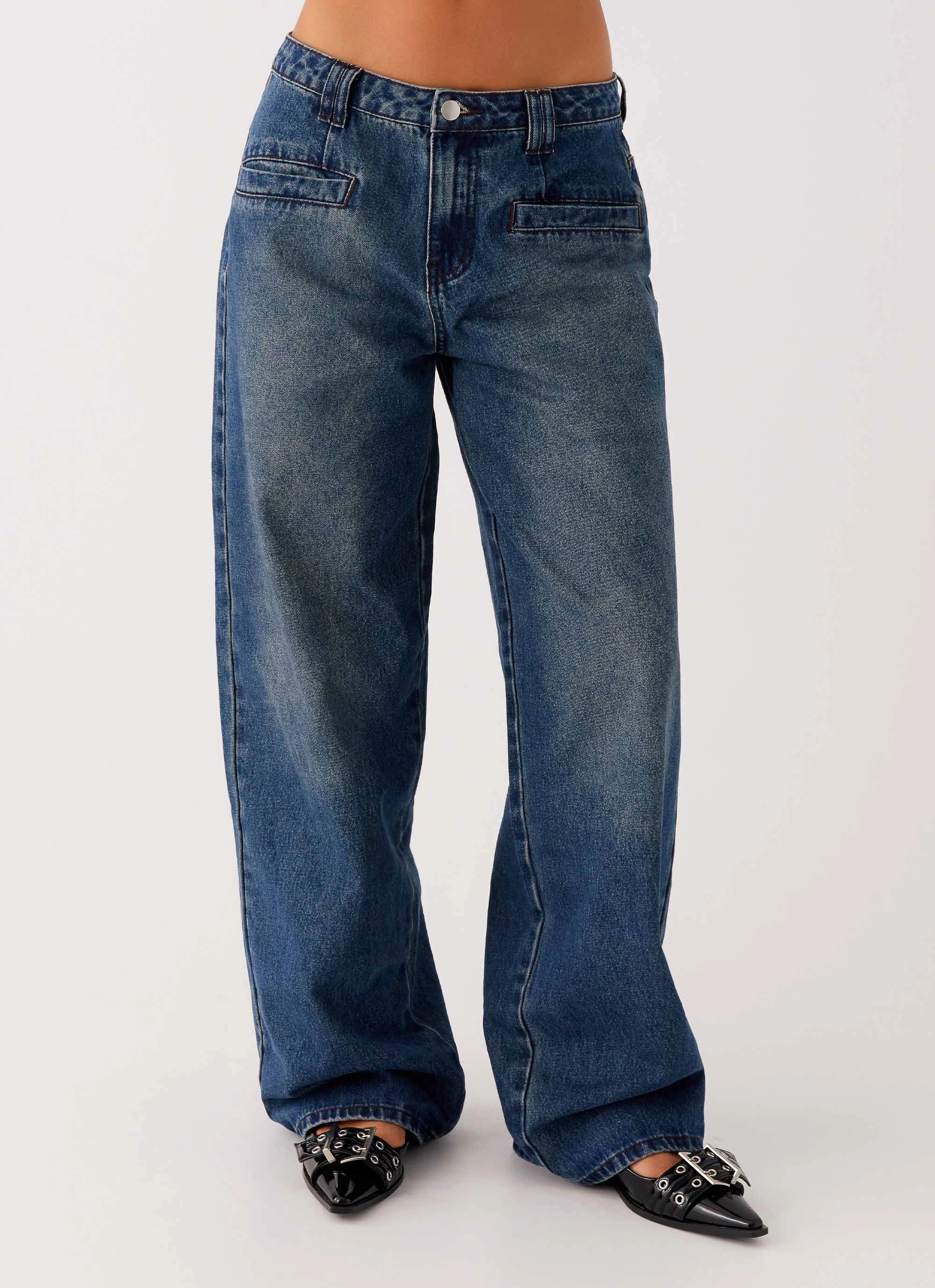 Style Appropriate Home Comfort Teen Outfit Joan Denim Jeans - Indigo