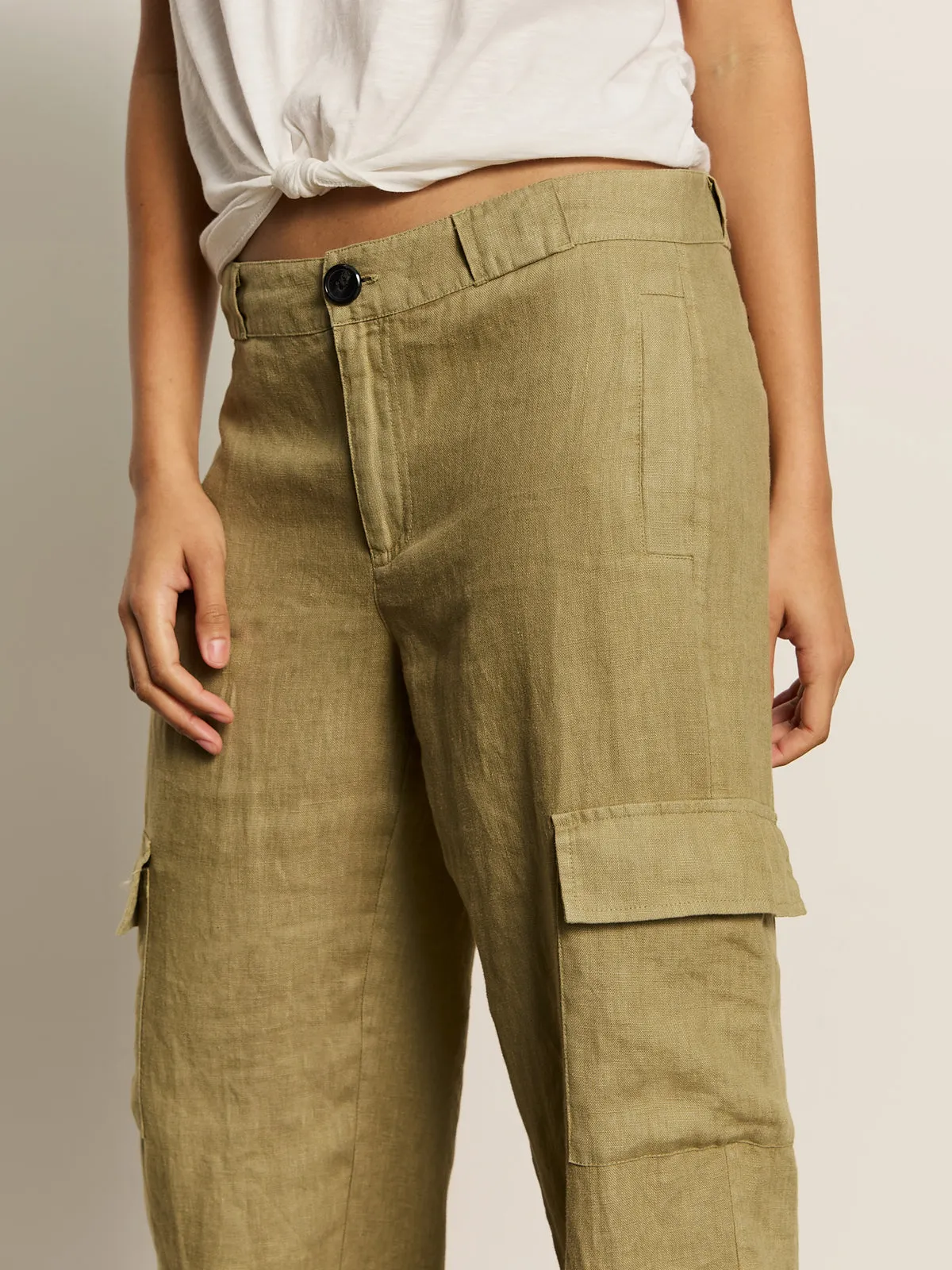 Take Over Linen Jogger Standard Rise Pant Bamboo Smart Casual Versatile Comfort