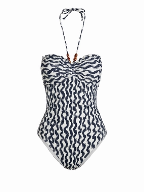 Eco Certified Dye Process Talia One Piece In Elysia Waves