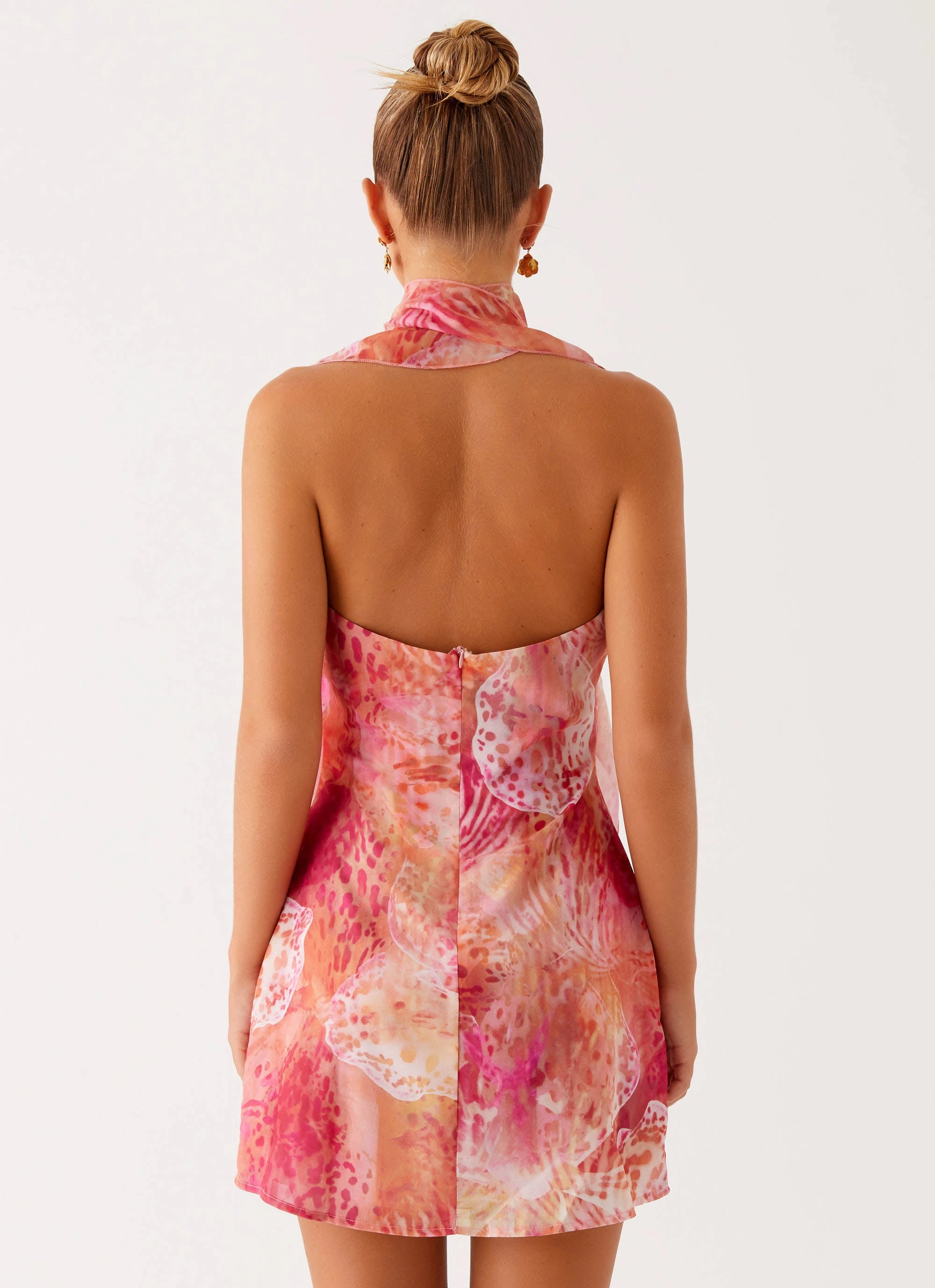 Tanner Mini Dress - Flamingo Fling Comfortable and Flattering