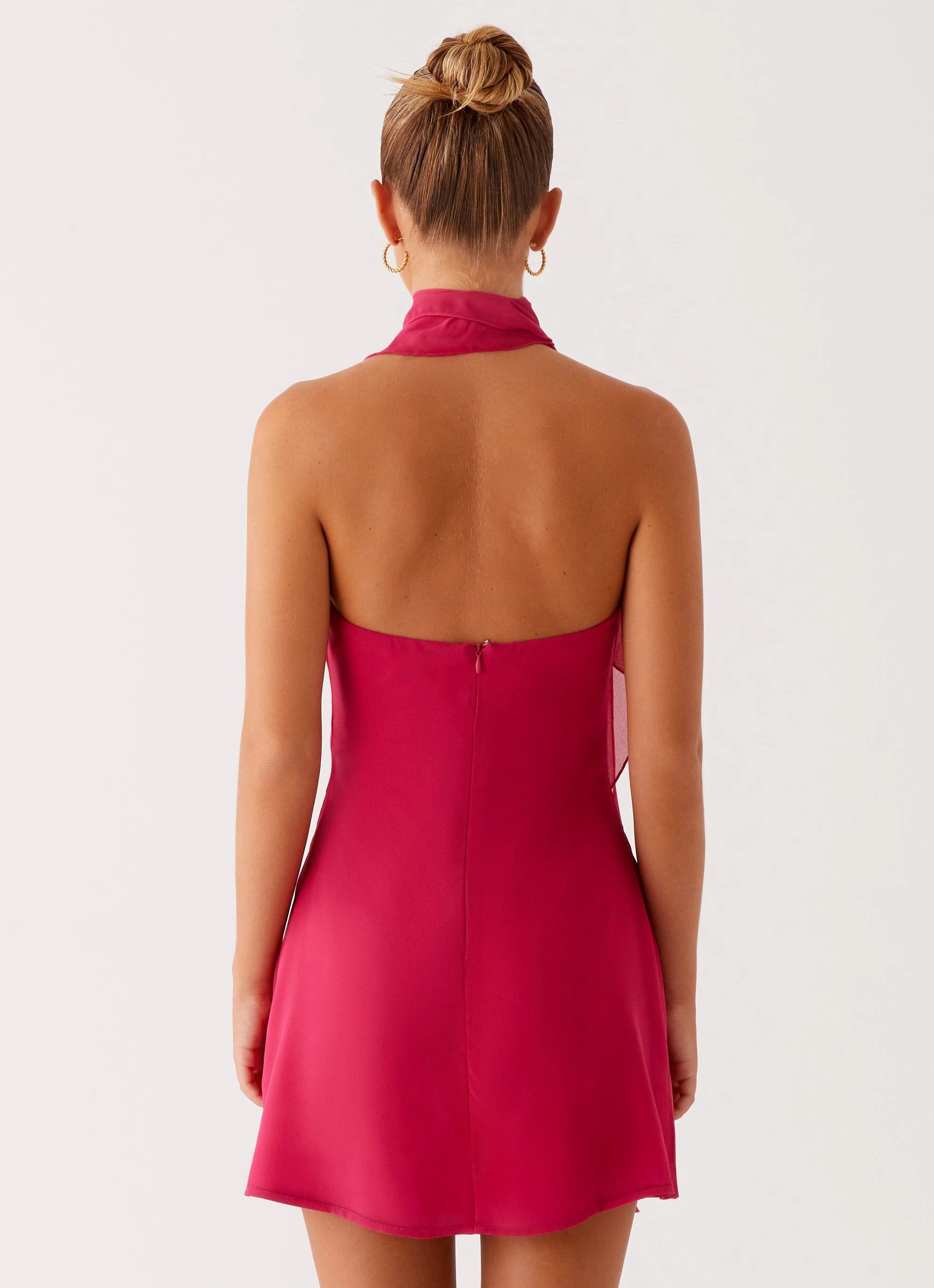 Tanner Mini Dress - Fuchsia Graceful Look