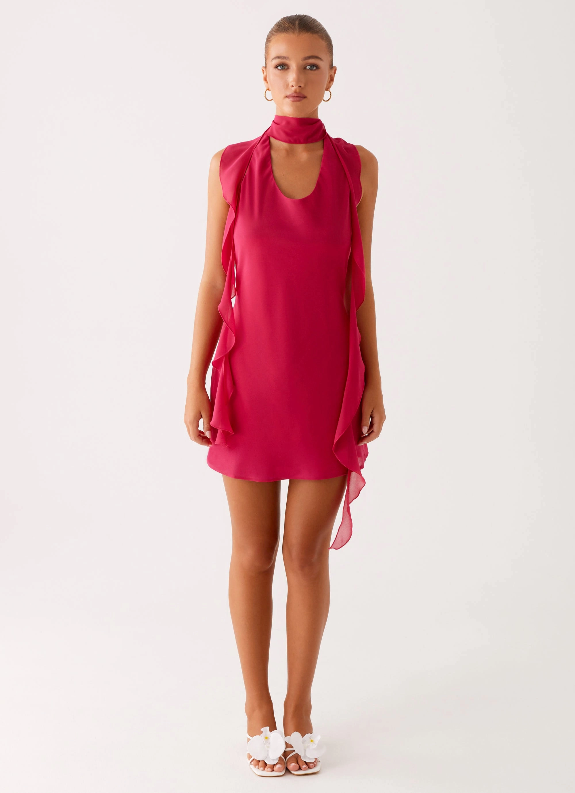 Calm Mood Multi Purpose Tanner Mini Dress - Fuchsia
