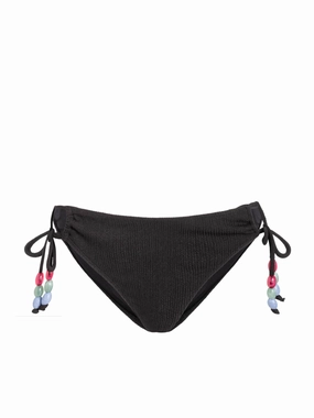 Swim Fitness Textured Grip Details Taryn Bottom In Black Texture