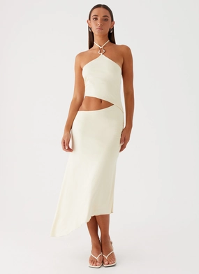 Bust-Enhancing Tasha Maxi Dress - Lemon