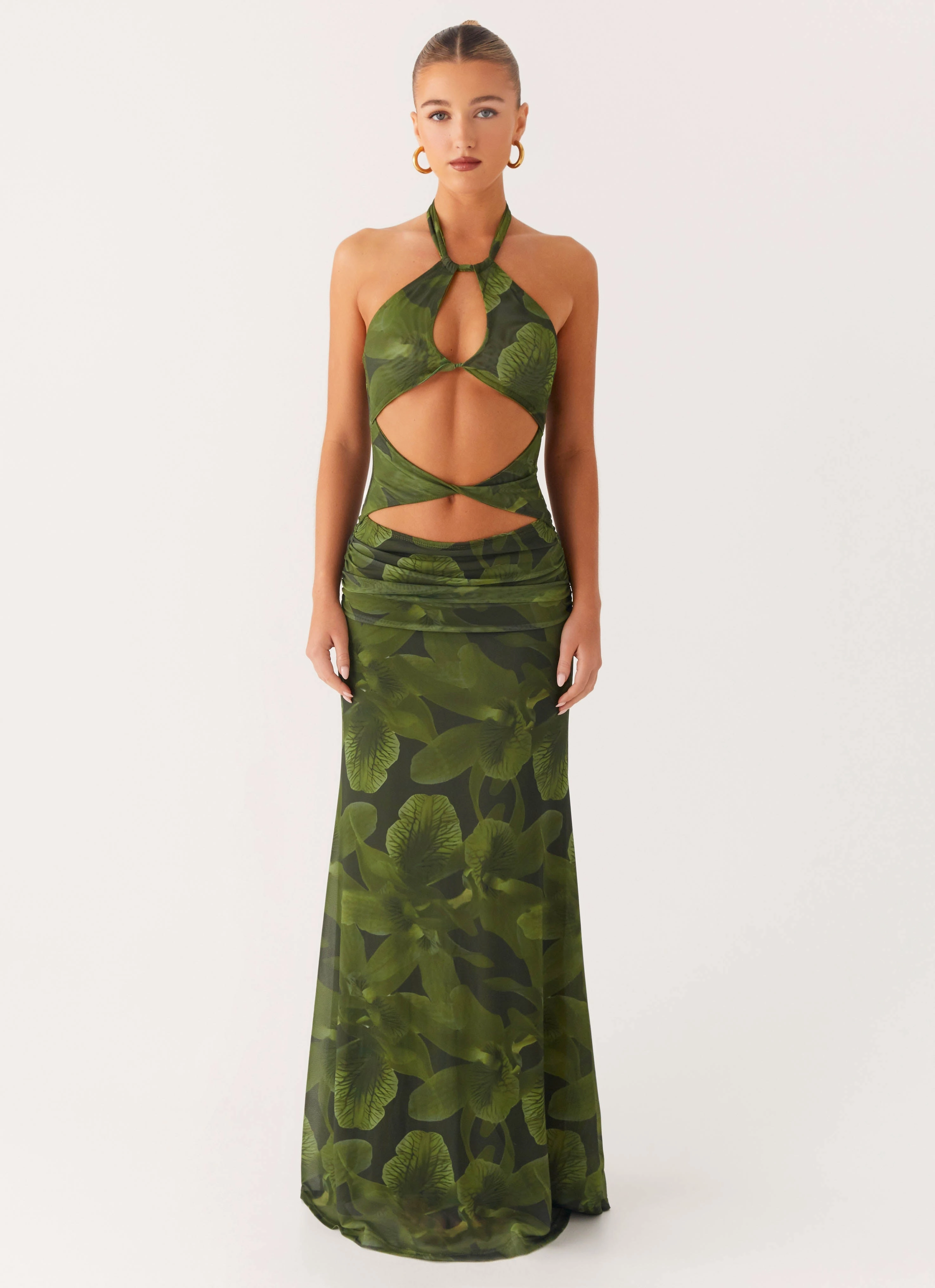 Olive Fresh Tatyana Maxi Dress - Tropic Floral