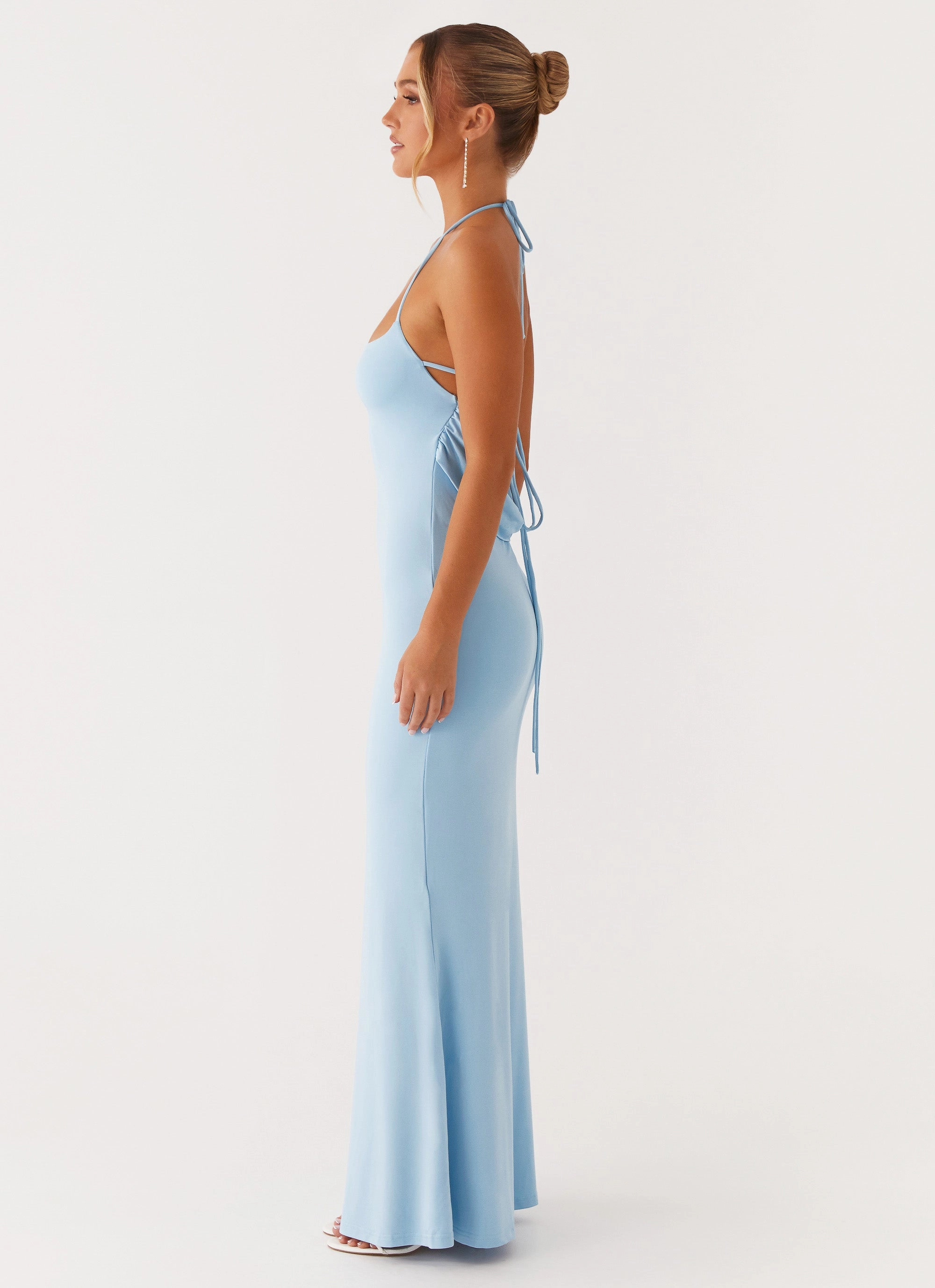 Sophisticated Design Versatile Layering Talk About Us Maxi Dress - Blue