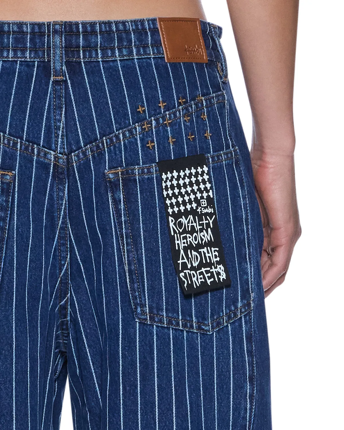 KSUPER MAYFAIR BLUE SPLICED ribbed texture