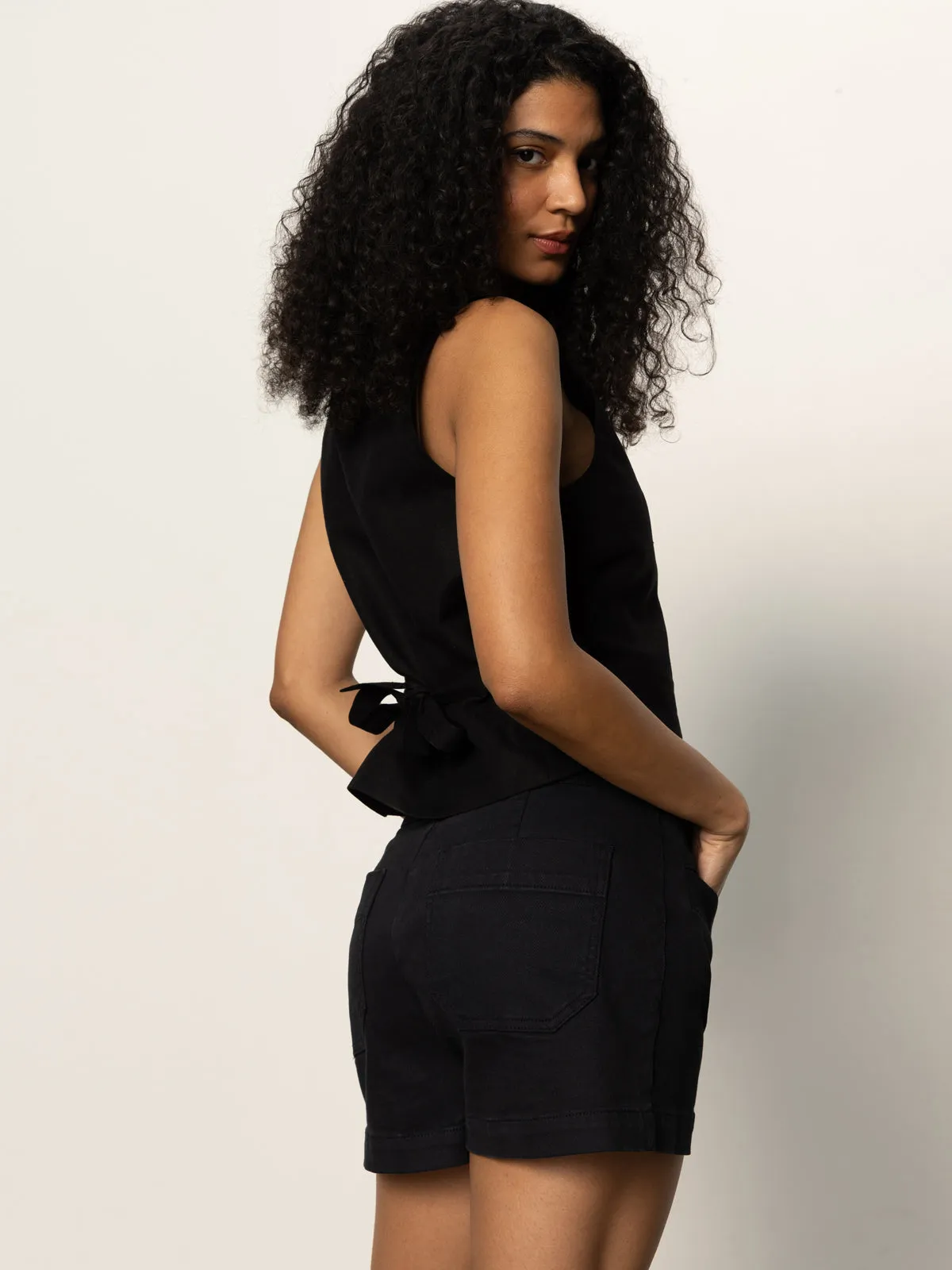 Tear Resistant Weave Voyage Short Black Weather Flex