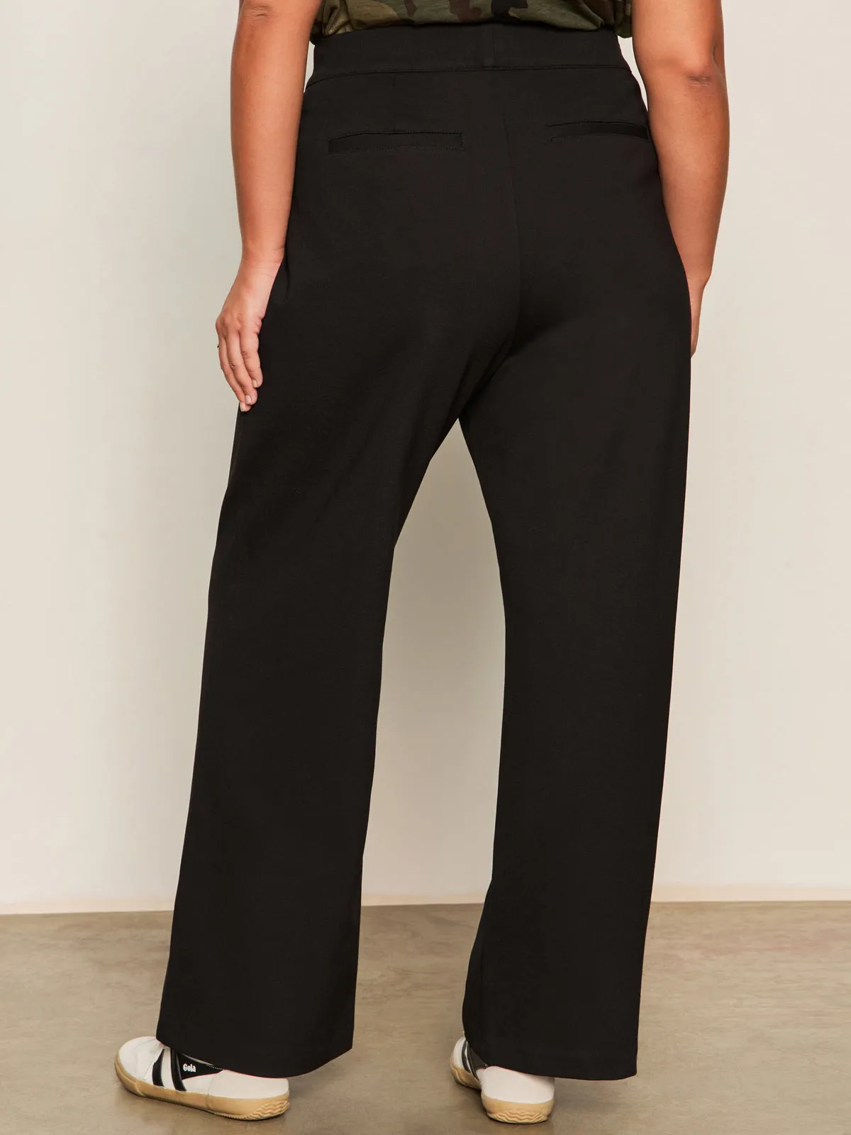Runway Ponte Trouser Black Extended Sizing Abrasion resistant ThermalRegulatingLining