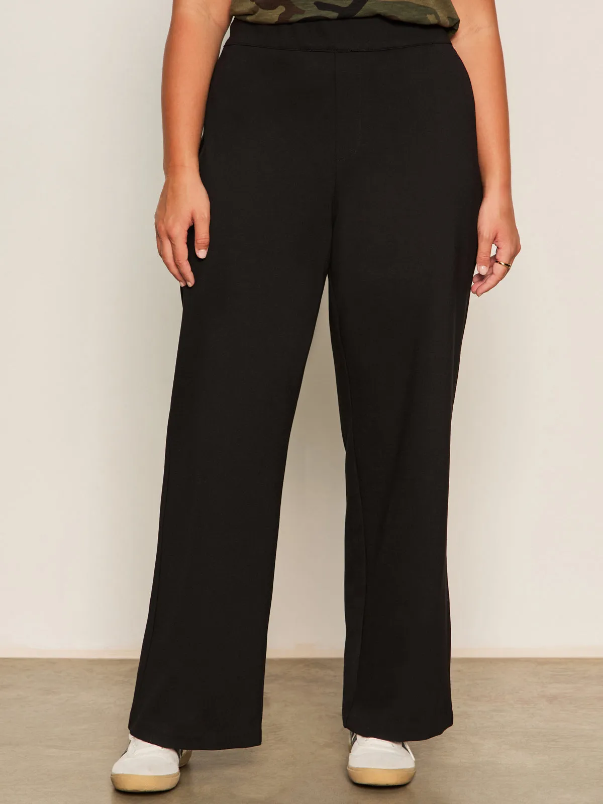 Runway Ponte Trouser Black Extended Sizing Stay Dry