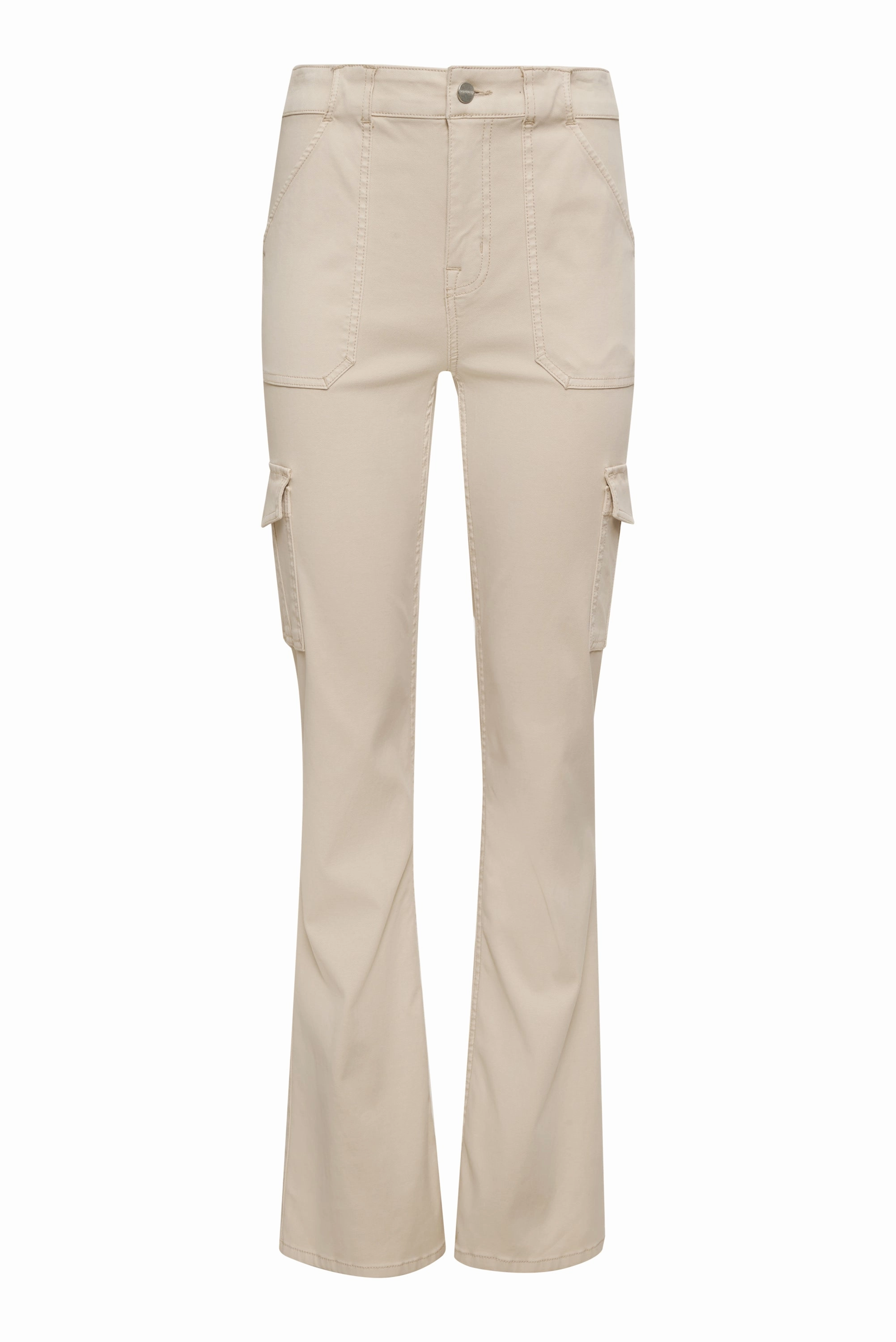 Sculpted Hayden Bootcut Standard Rise Pant Toasted Almond Extended Sizing Weighted Hem Design Layered Collar Design