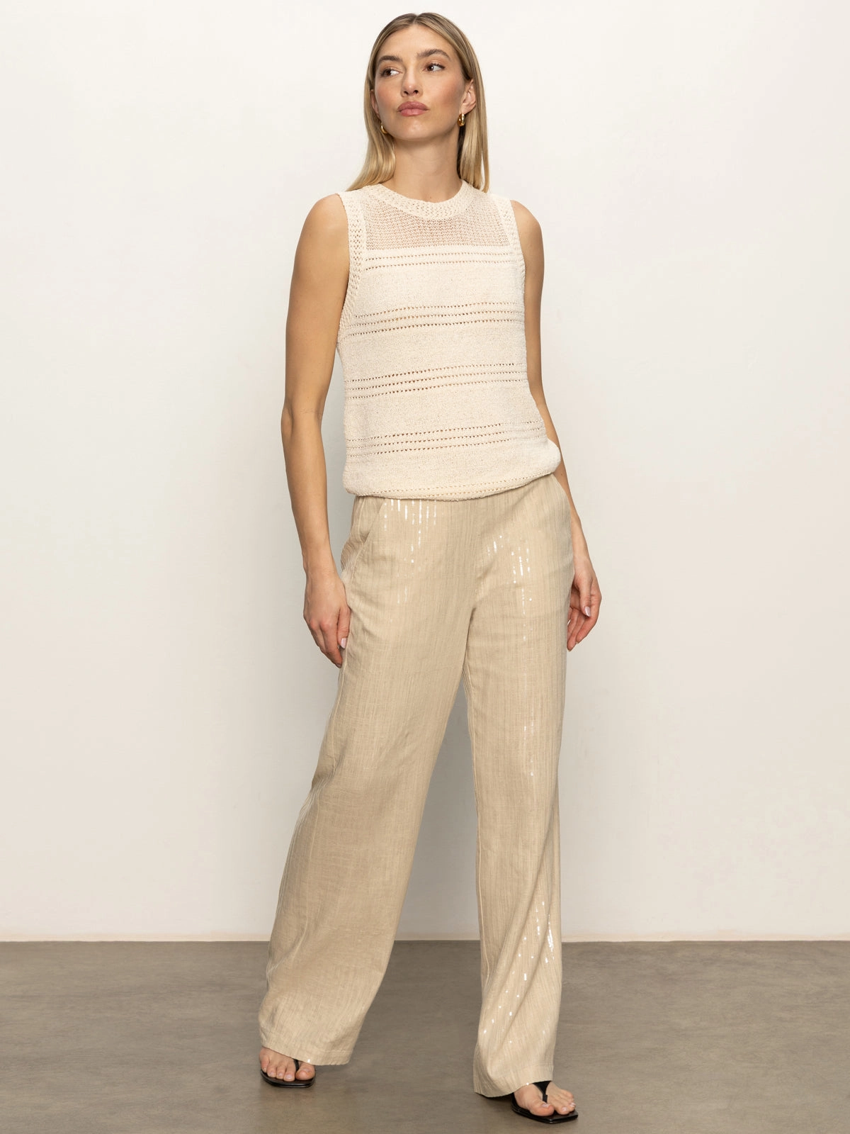 AntiPillingTechnology HighDensity Weave Waves Of Summer Shell Sweater Macrame