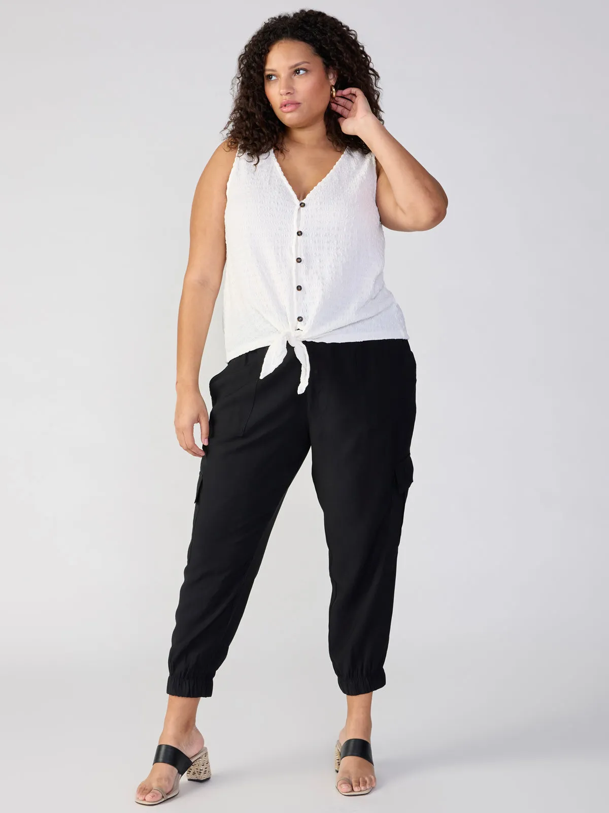 Stretchable Comfort The Harmony Semi High Rise Pant Black Extended Sizing