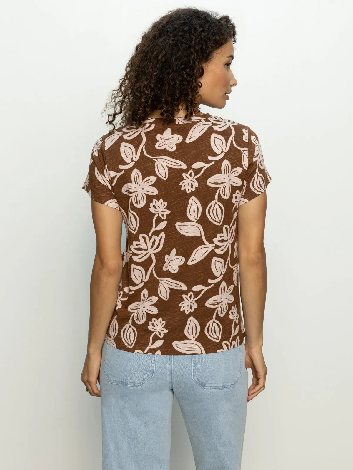 The Perfect Tee Earth Ivy Layered Sleeve