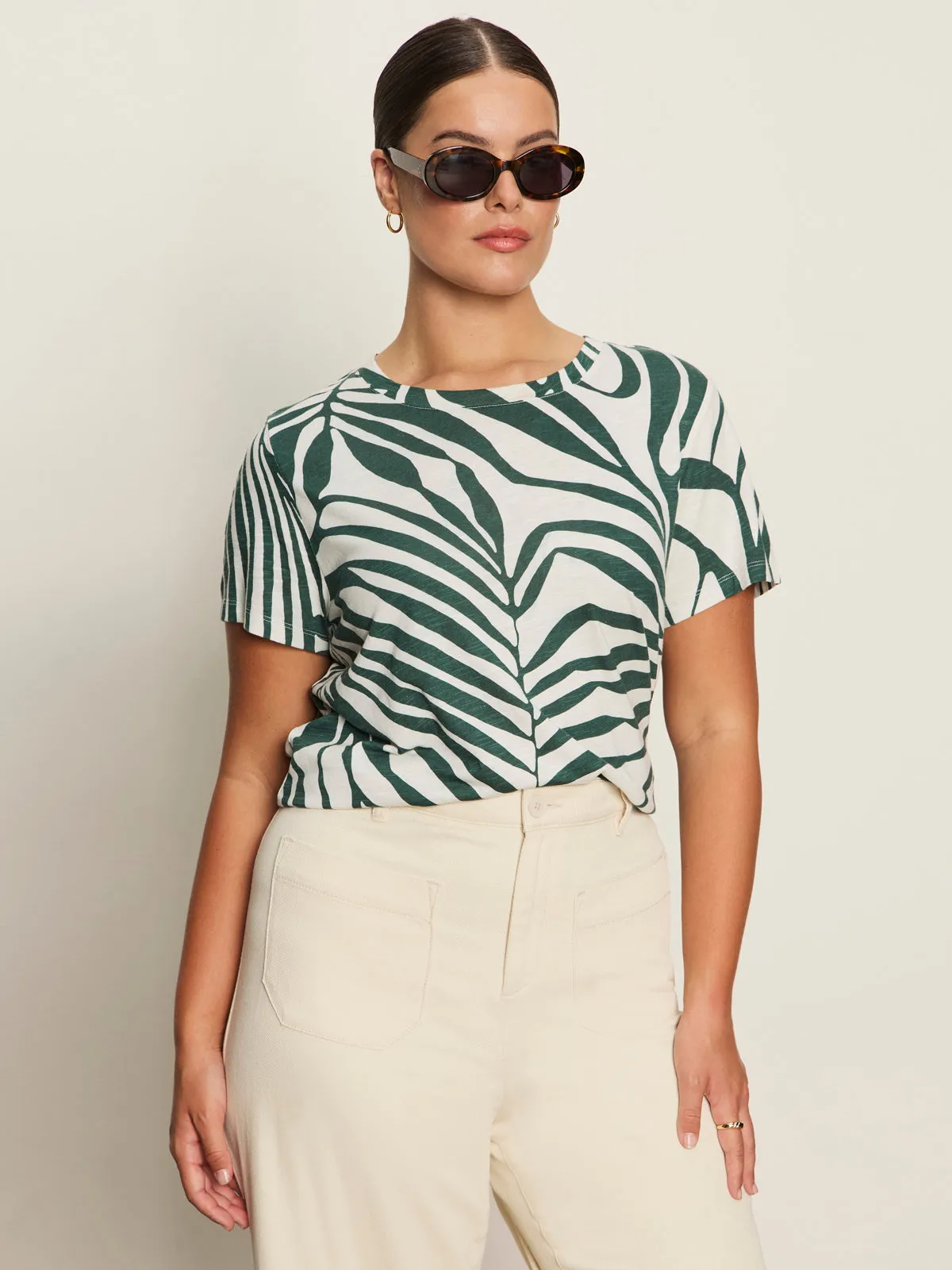 Four Way Stretch The Perfect Tee Green Oasis Extended Sizing