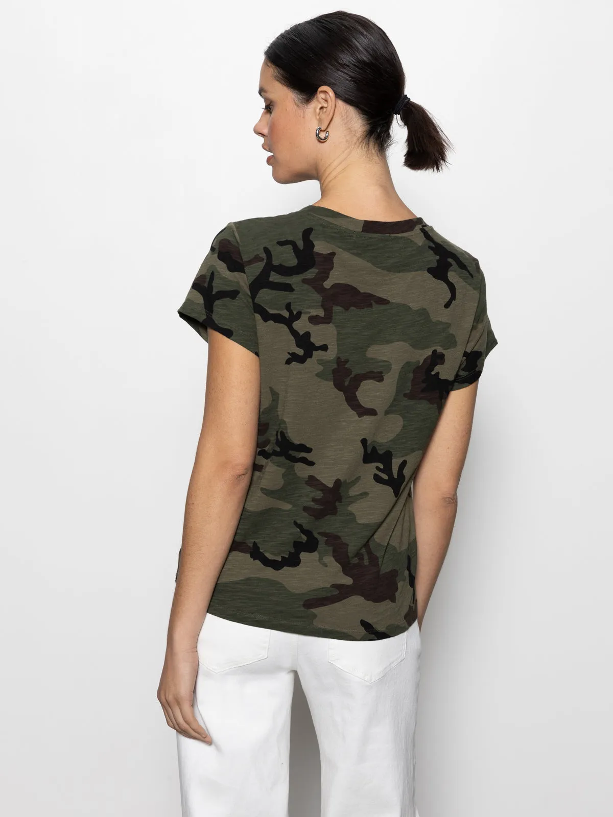BrushedInnerLining Eco Friendly Blend The Perfect Tee Hiker Camo