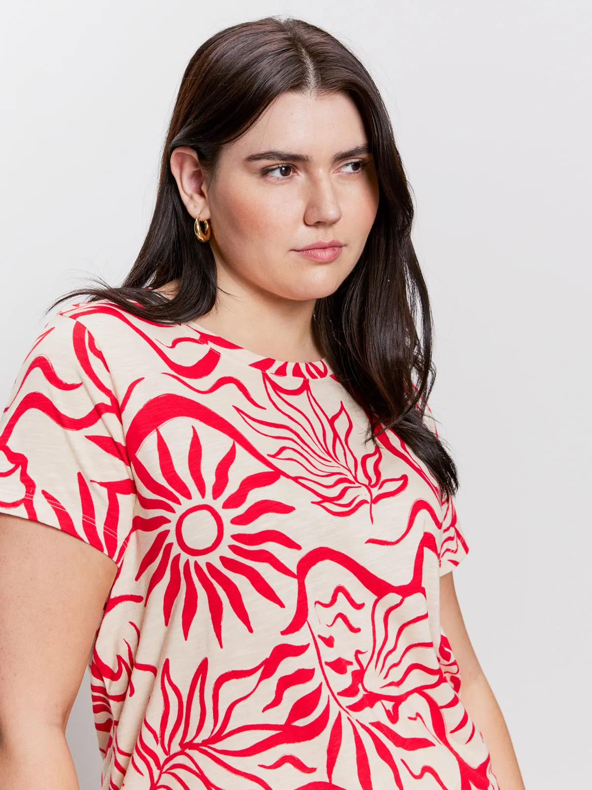 The Perfect Tee Sunny Riviera Extended Sizing Cooling Technology