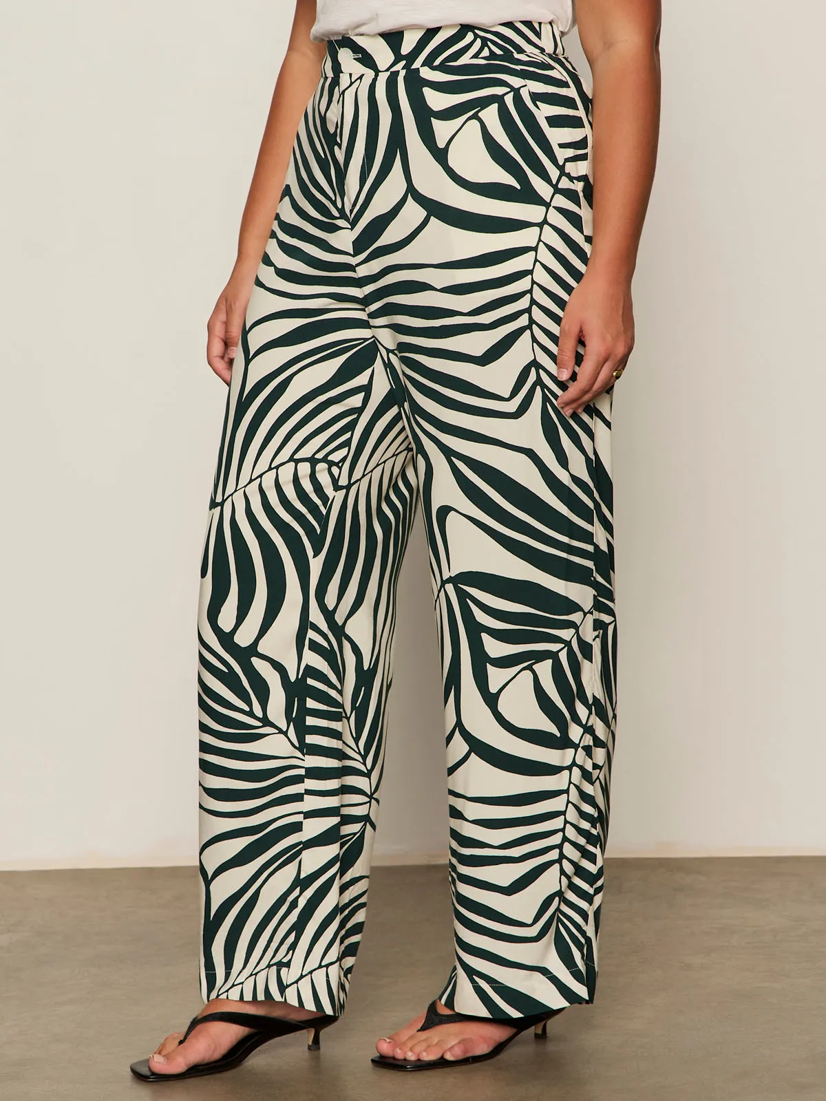 The Soft Trouser Green Oasis Extended Sizing Structured Hemline DurableBartack