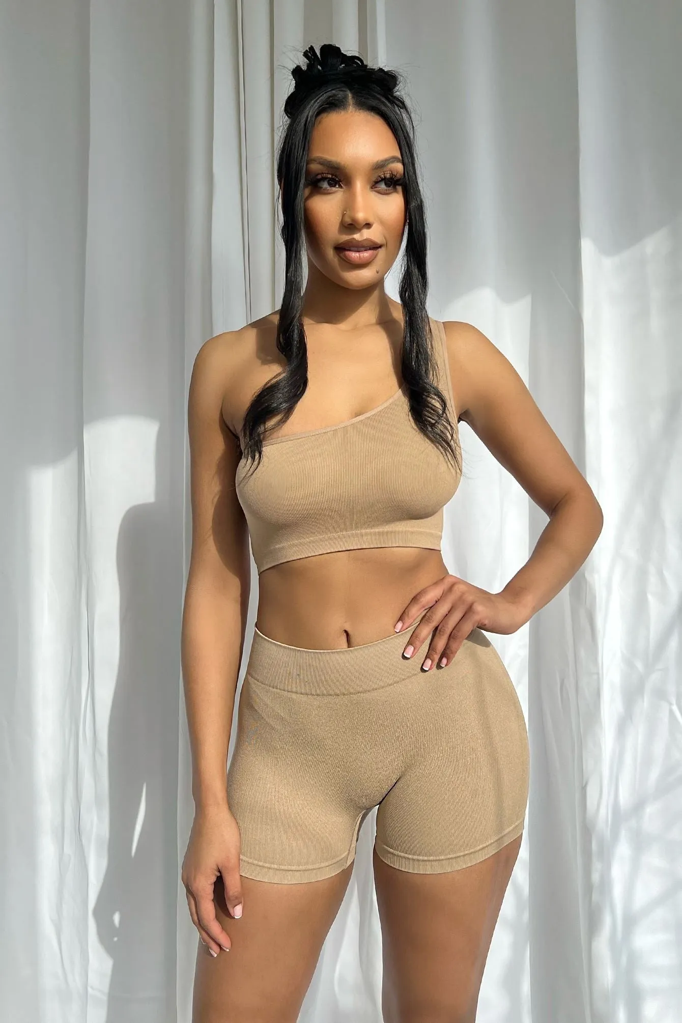 Snatched Basic Boy Shorts LightweightDesign Double Layered Hem