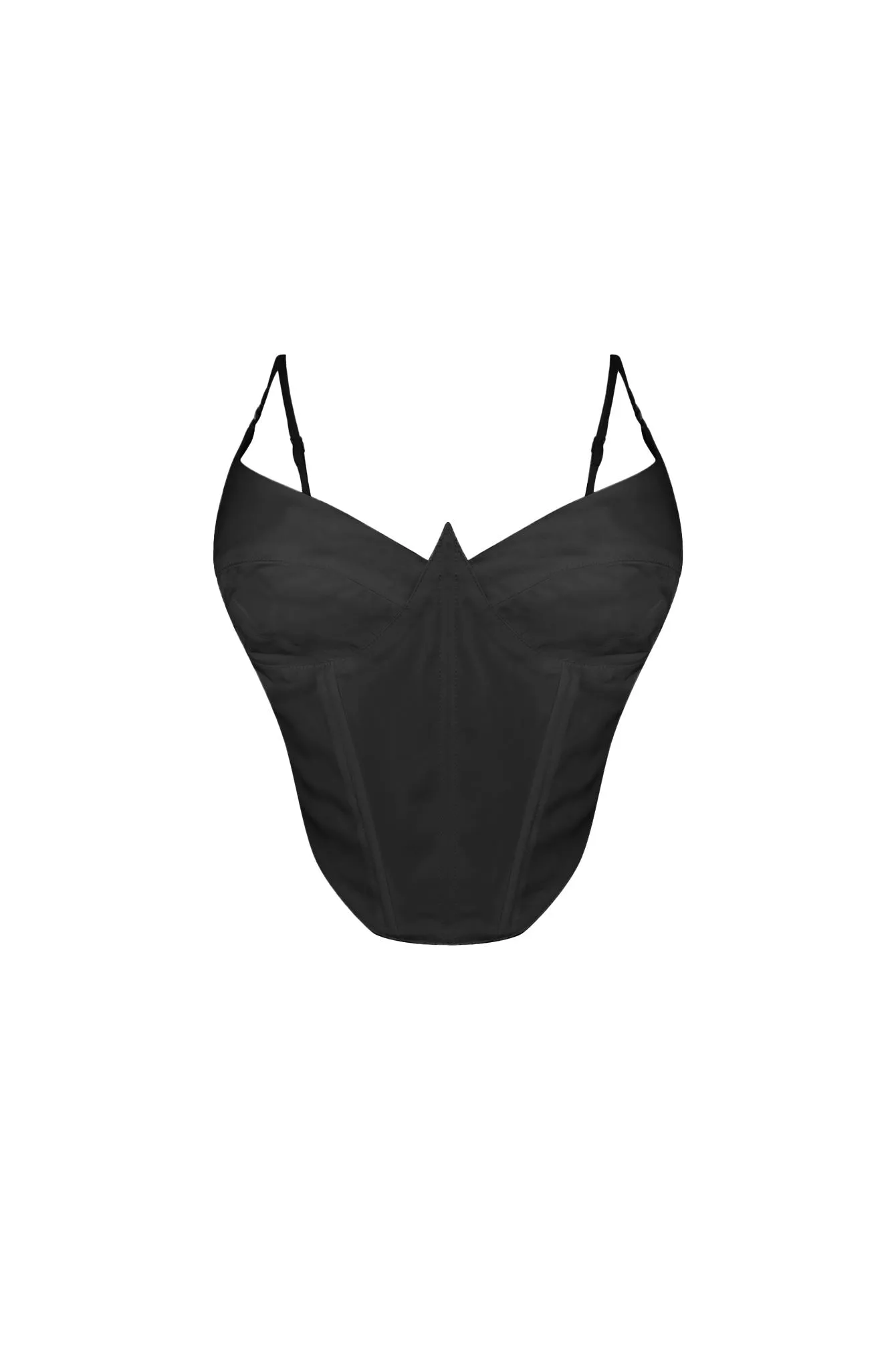 Telling Secrets Satin Corset Top PlushLining DoubleStitchedSeams