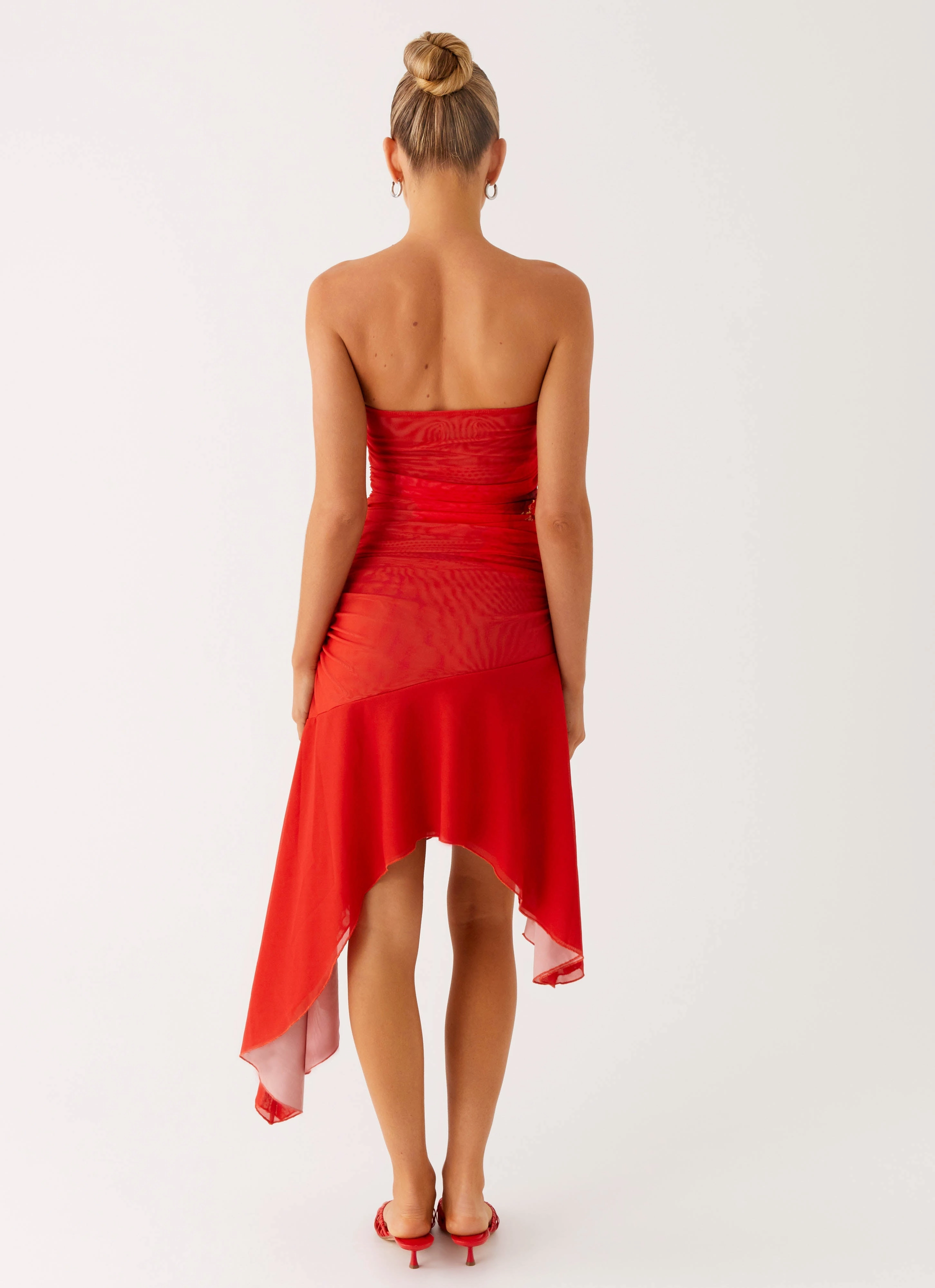 Think About It Midi Dress - Fire Red Smooth Mood Clean Outfit