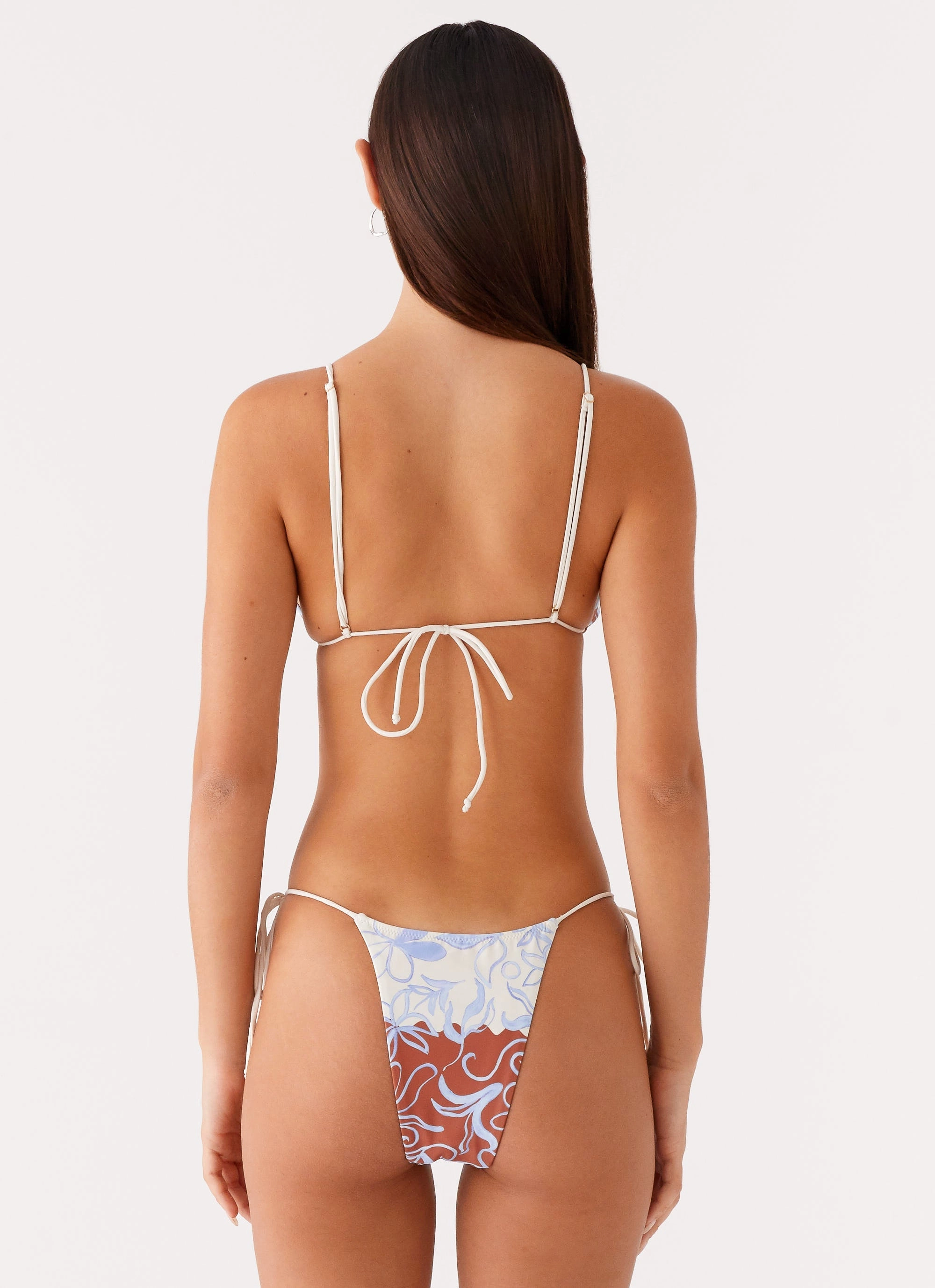 Comfort Swim Ryland Bead Bikini Top - Bloom Wave Print