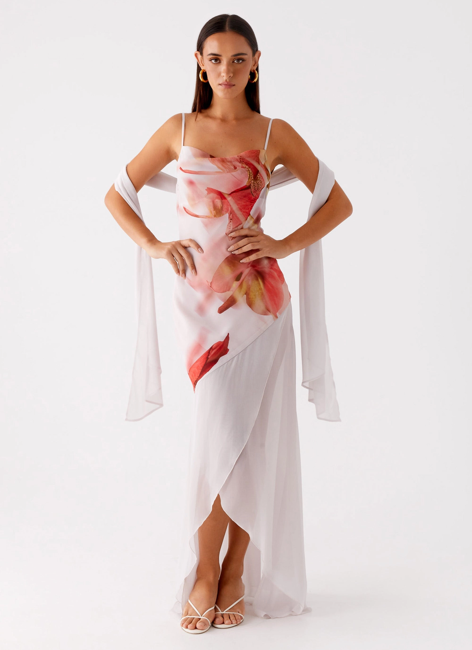 Loire Maxi Dress - Peach Rose Shade Soft