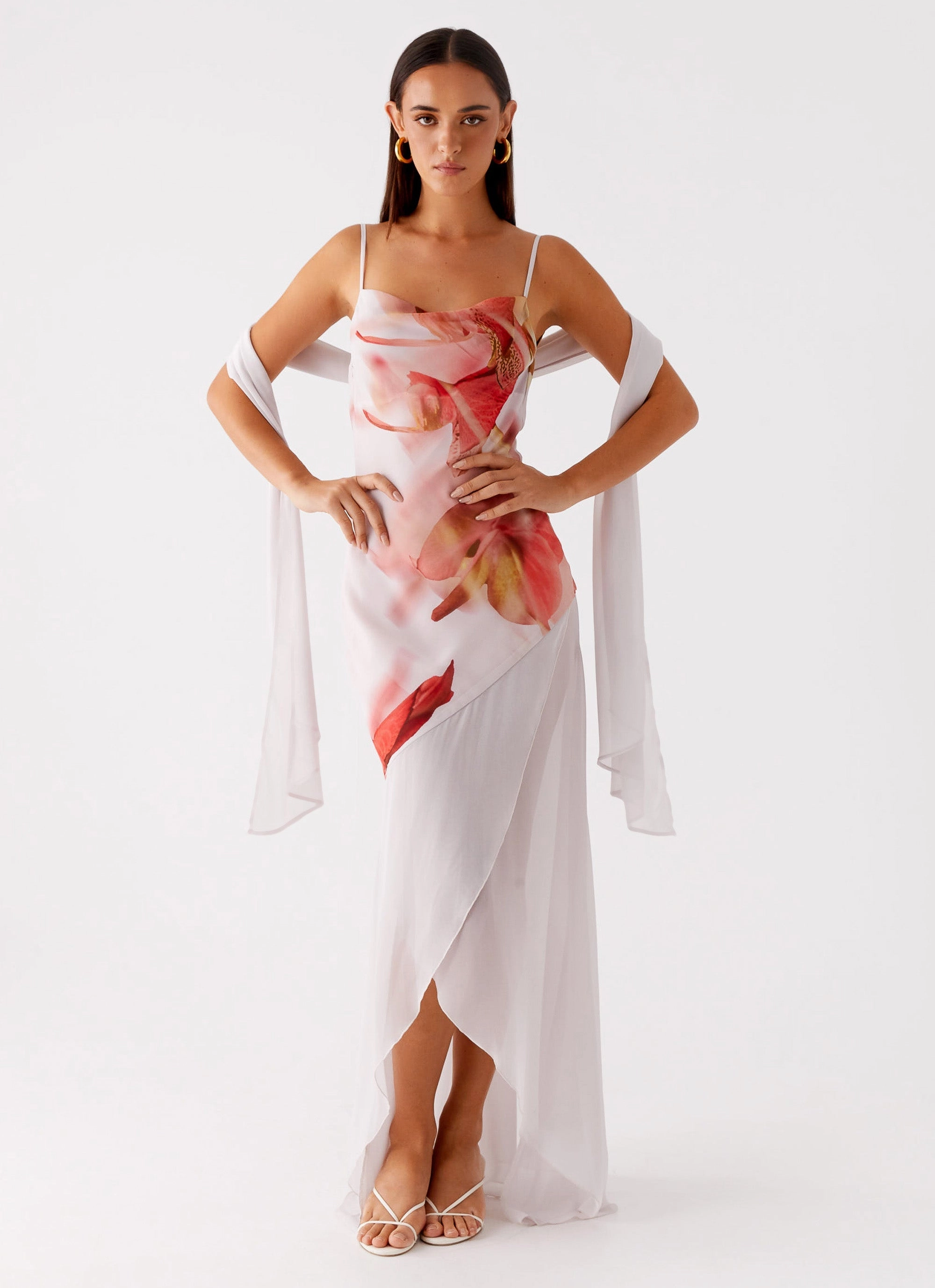 Easy Comfort Loire Maxi Dress - Peach Rose