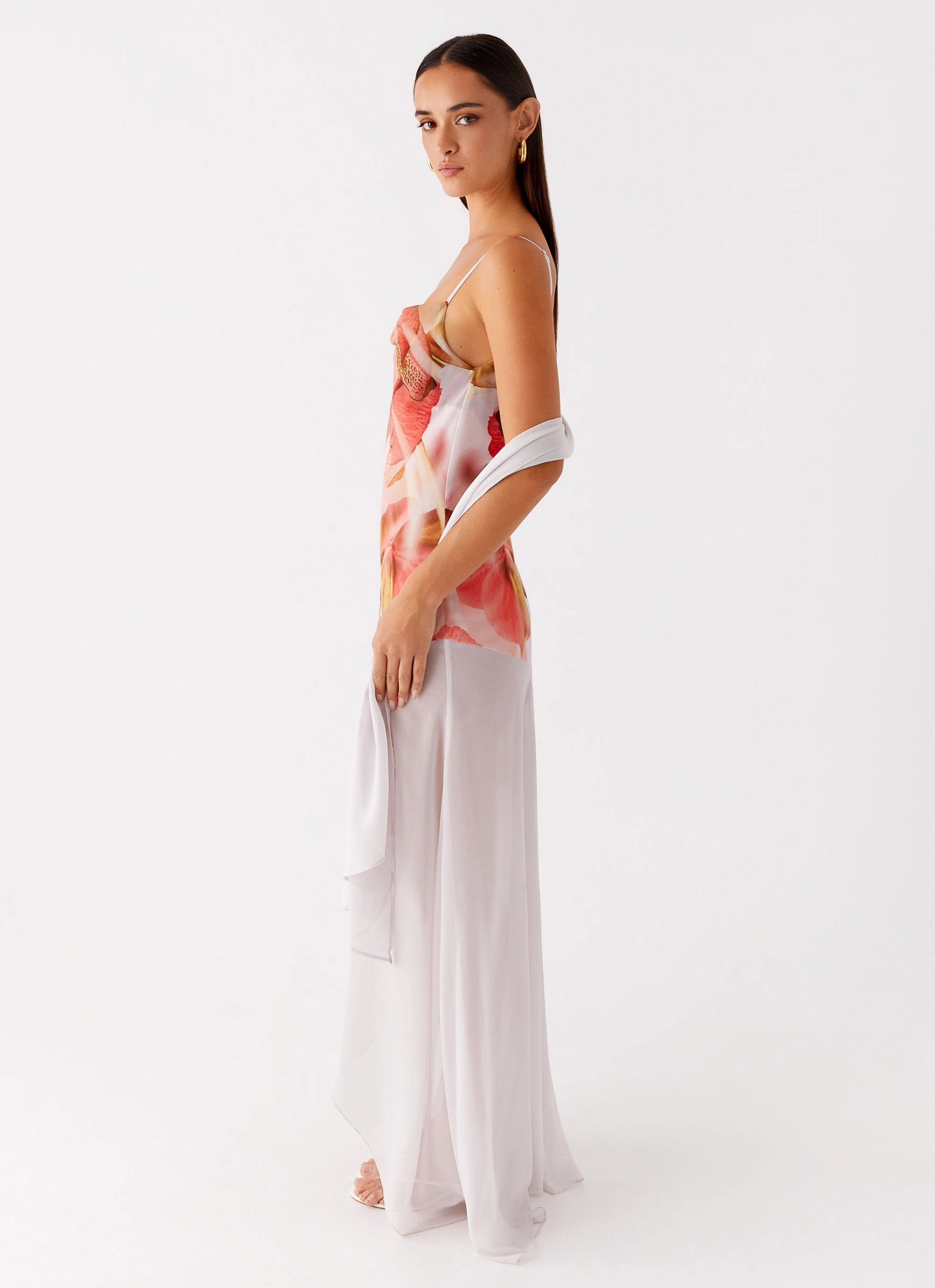 Light Layers Loire Maxi Dress - Peach Rose