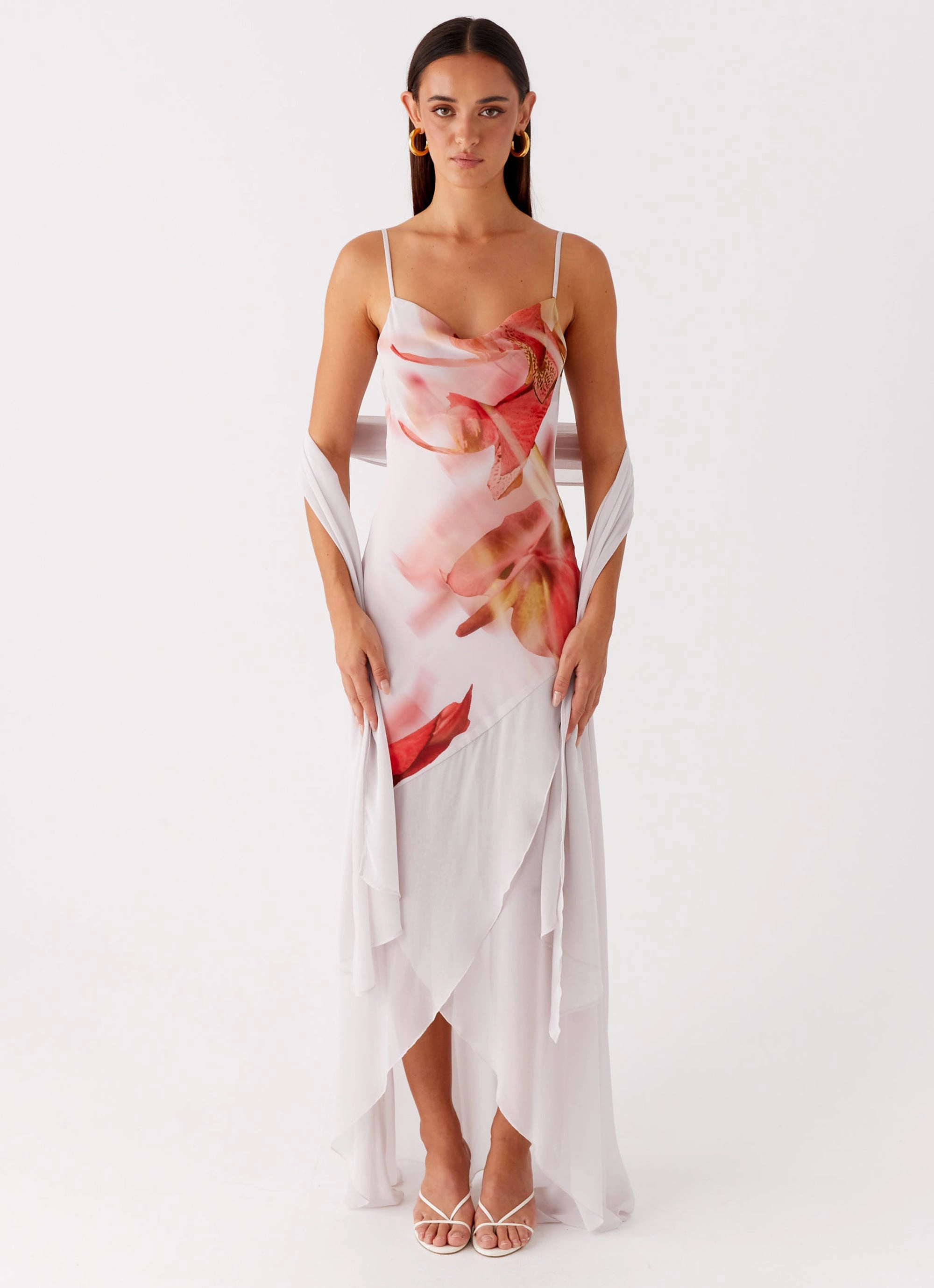 Sporty Comfort Subtle Lines Loire Maxi Dress - Peach Rose