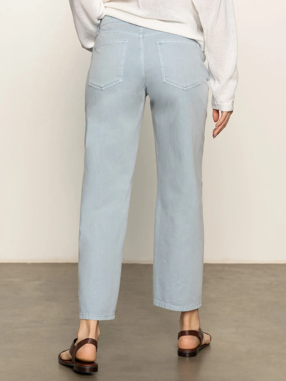 District Column Standard Rise Ankle Jeans Blue Mirage Quick Access Pockets