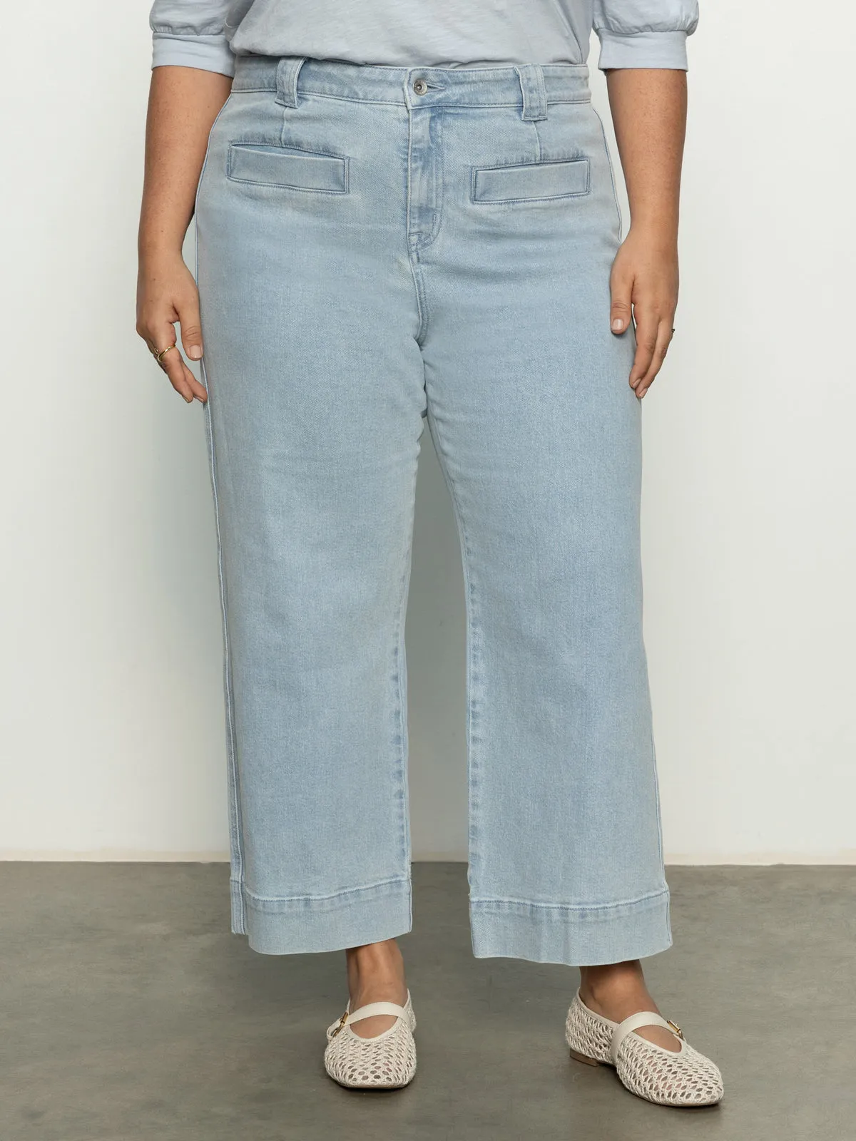 Voyage Standard High Rise Crop Jeans Winner's Circle Extended Sizing Modular Pocket System Essential Fit